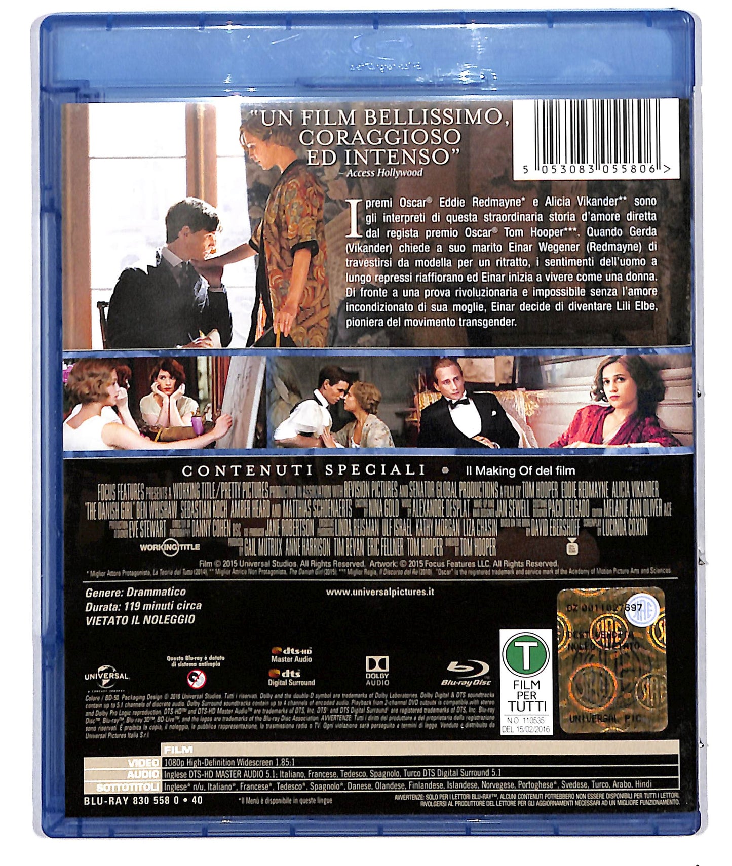 EBOND the danish girl BLURAY BLURAY D691975