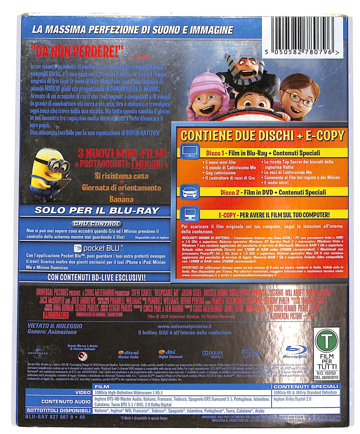 EBOND Cattivissimo me DVD+E-COPY + BLURAY D692029