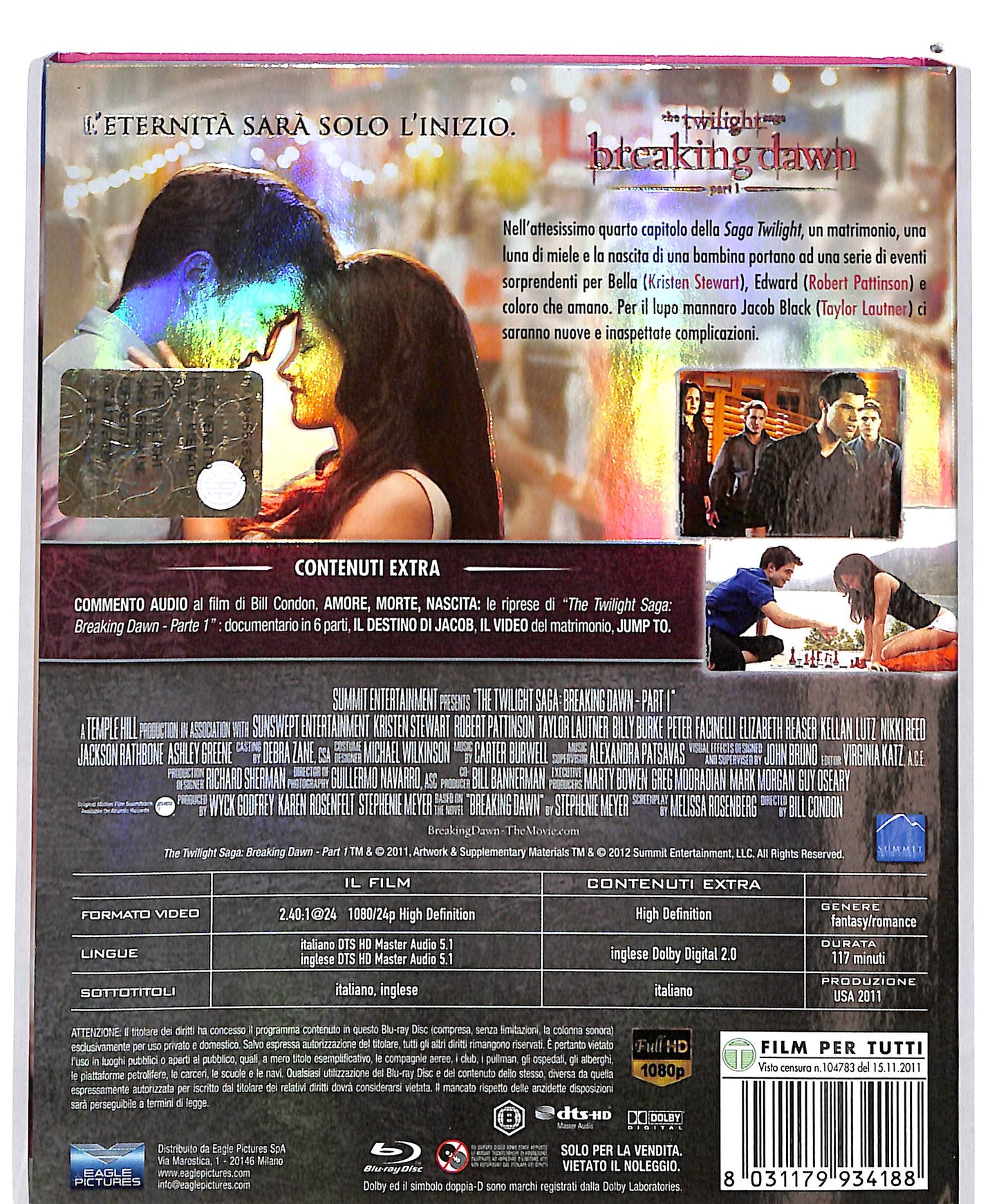 EBOND The Twilight Saga Breaking Dawn Part 1 EDIZIONE SPECIALE BLURAY D692032