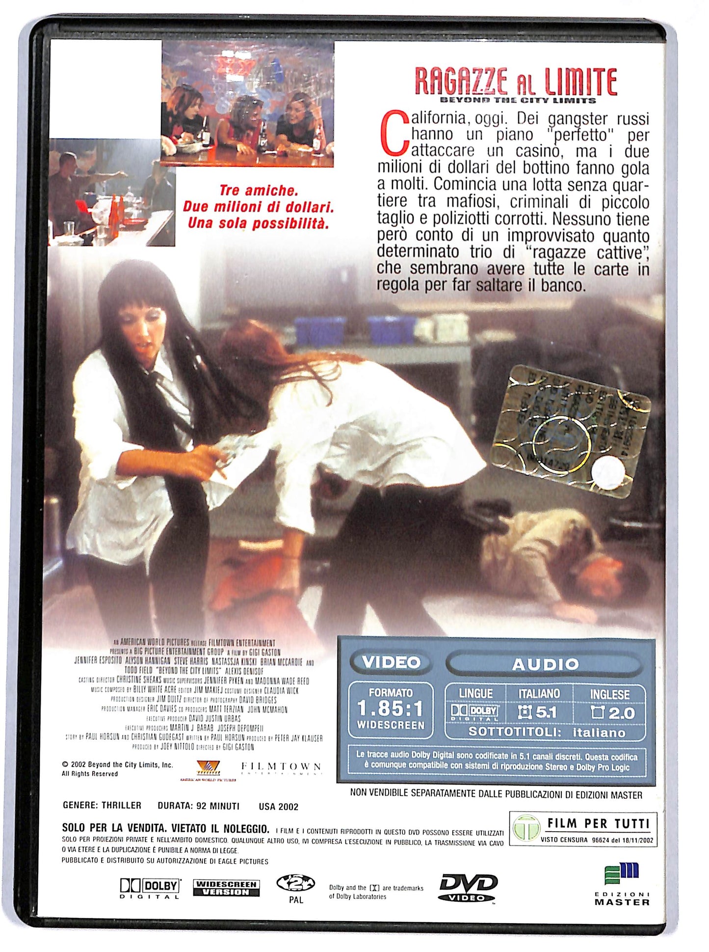 EBOND Ragazze al limite  EDITORIALE DVD D692112