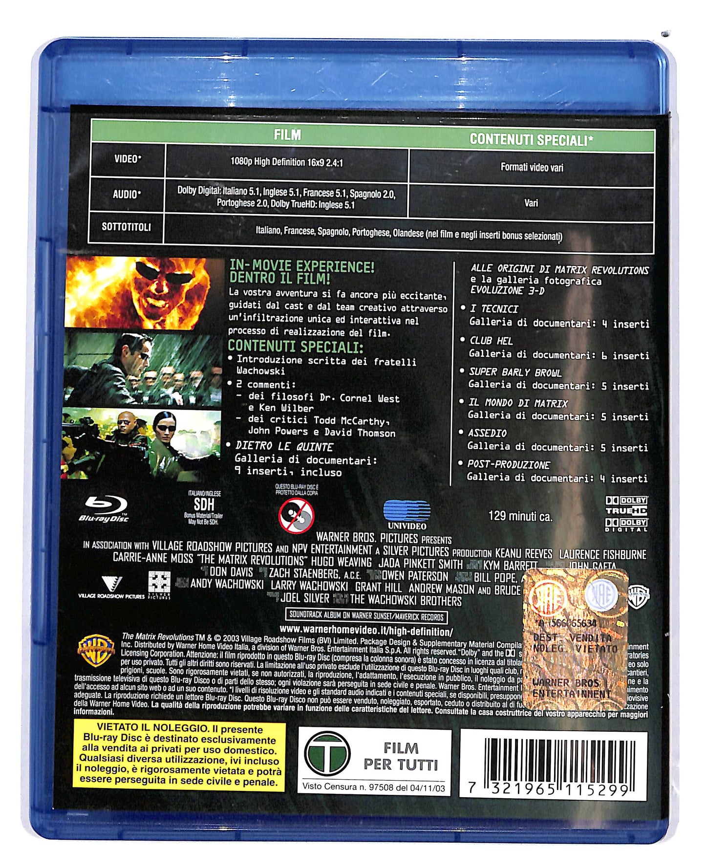 EBOND Matrix revolutions  BLURAY D692204