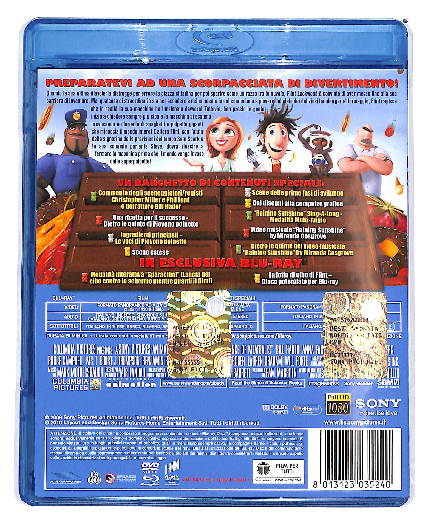 EBOND Piovono polpette DVD + BLURAY D692216