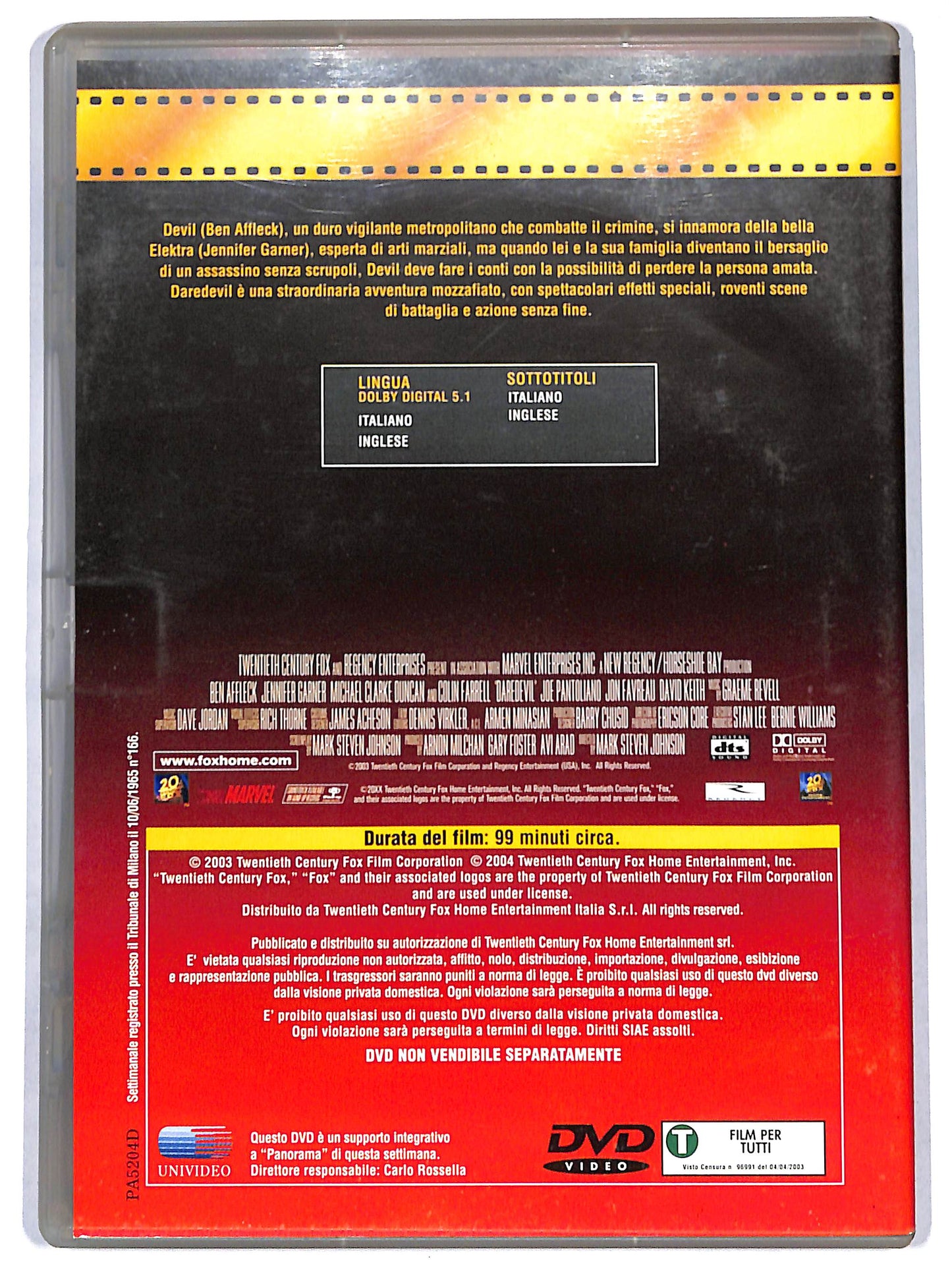 EBOND Daredevil  EDITORIALE DVD D692441