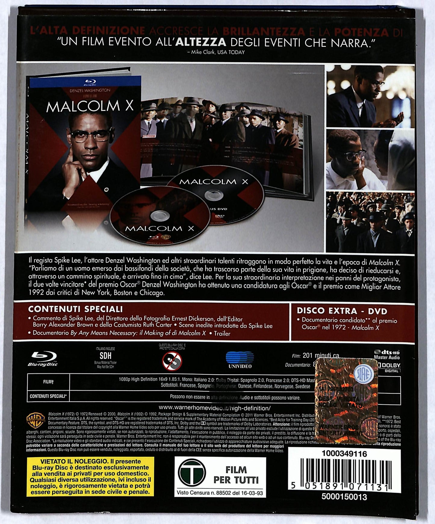 EBOND Malcolm X Digibook DVD + BLURAY D692706