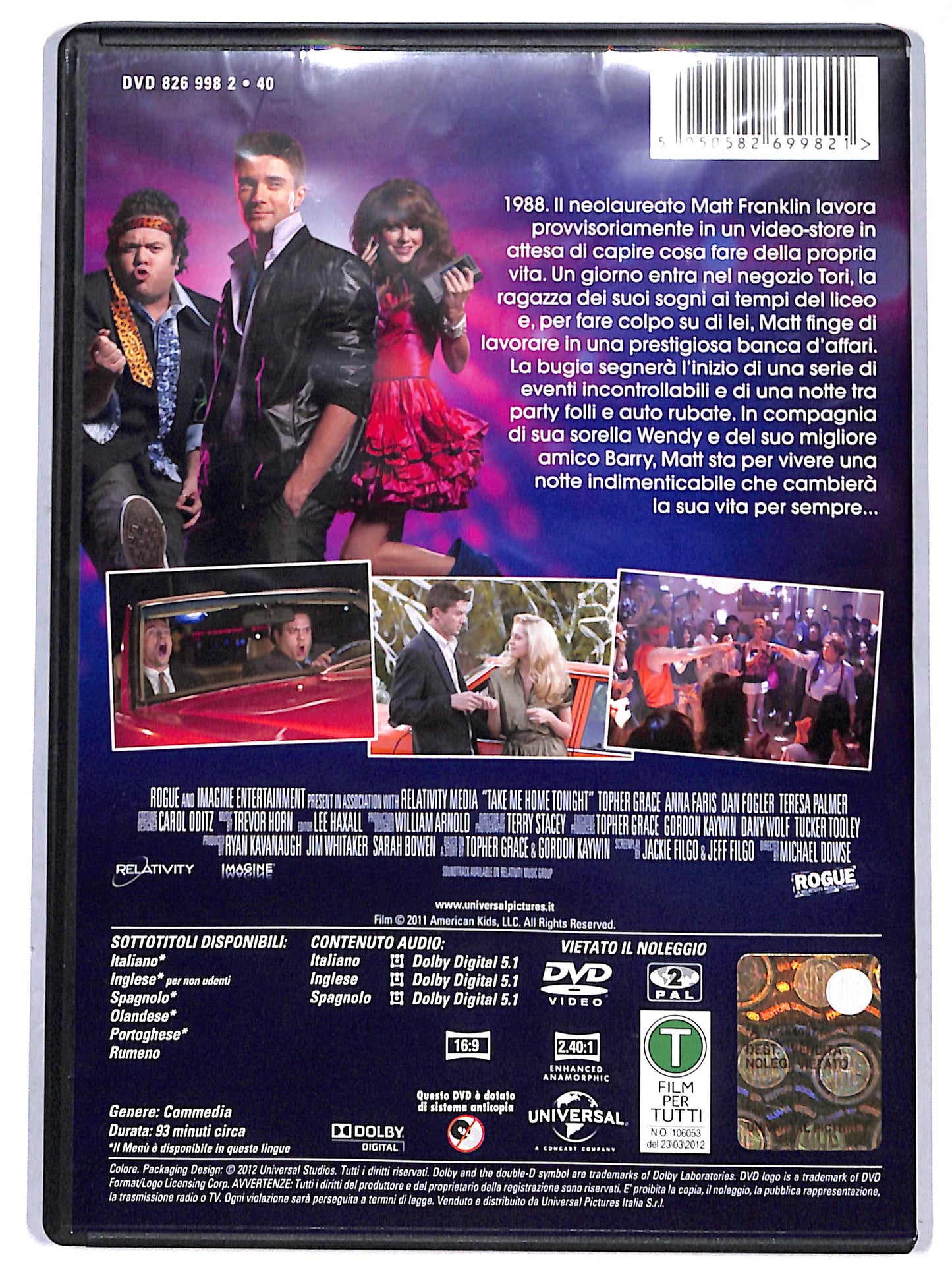 EBOND take me home tonight DVD D693027