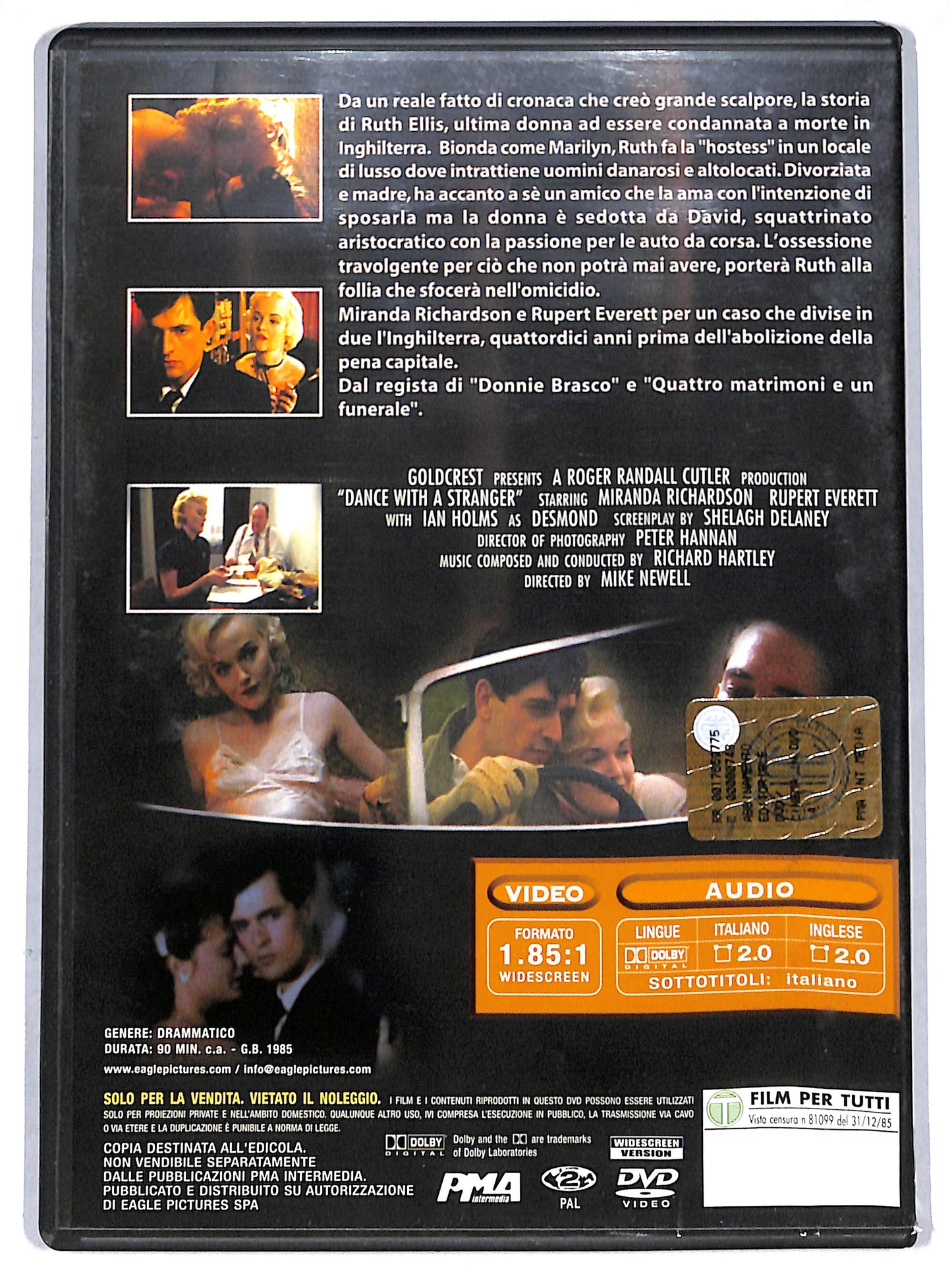 EBOND Ballando con uno sconosciuto  EDITORIALE DVD D694036