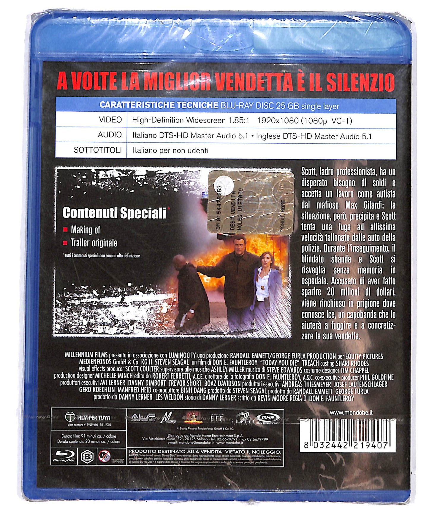 EBOND Today You Die  BLURAY D694342