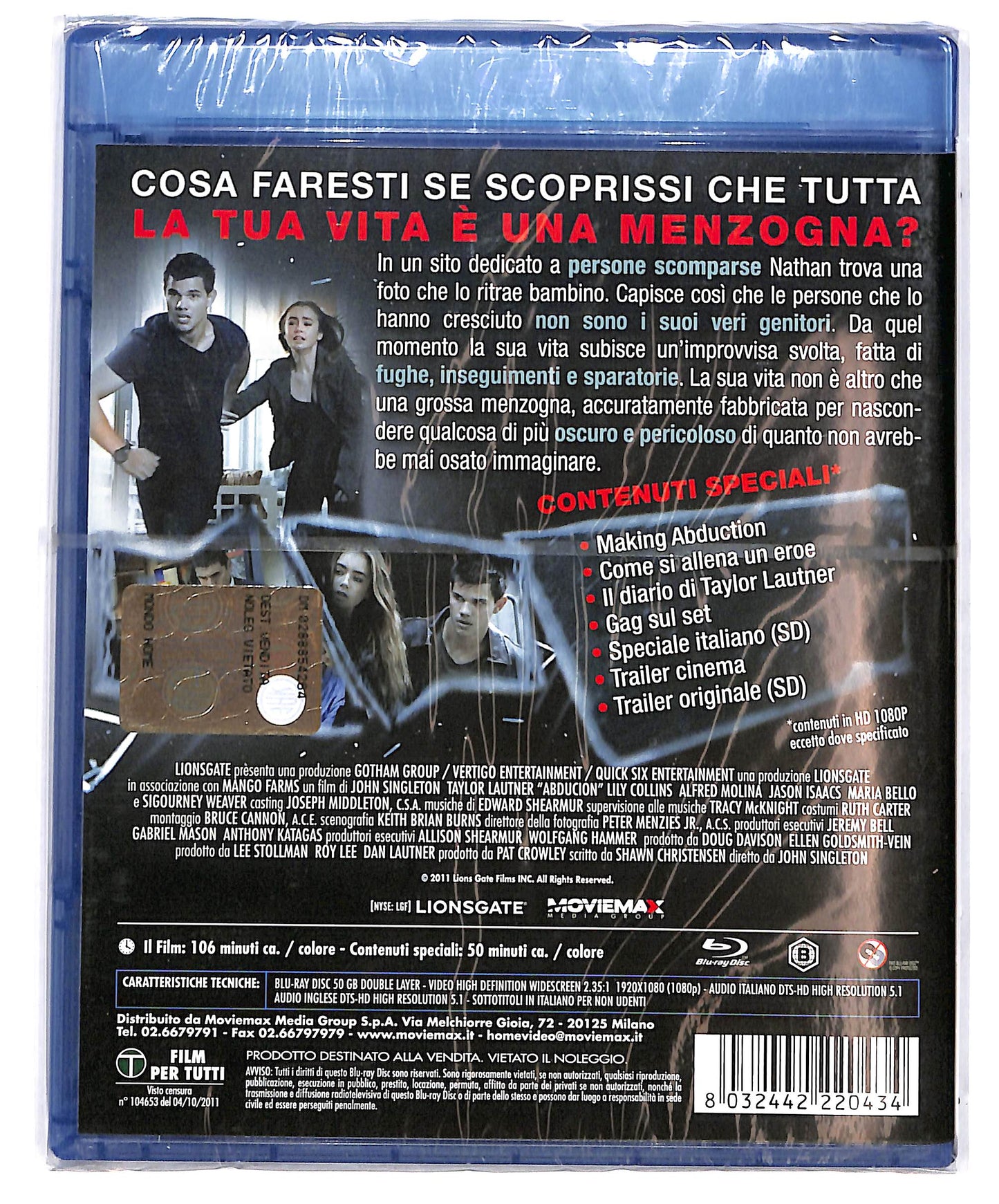 EBOND Abduction - Riprenditi la tua vita BLURAY D694615