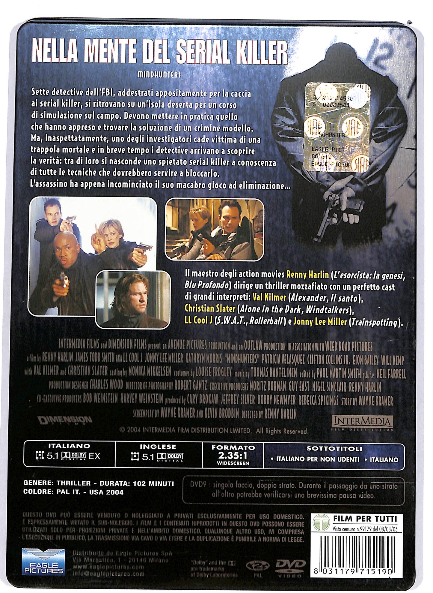 EBOND Nella mente del serial killer STEELBOOK DVD D694626