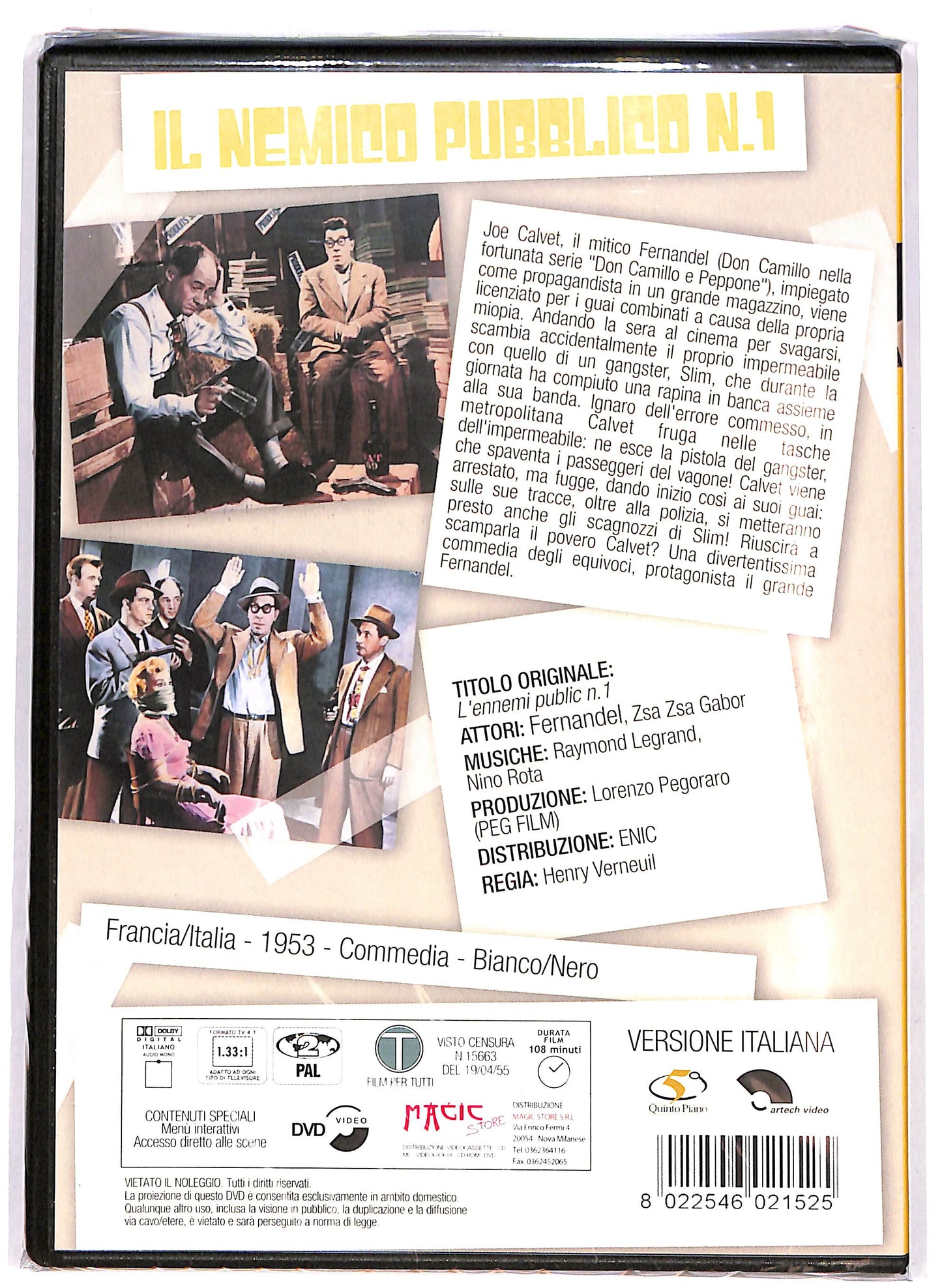 EBOND Fernandel - Nemico pubblico n.1 DVD D694860