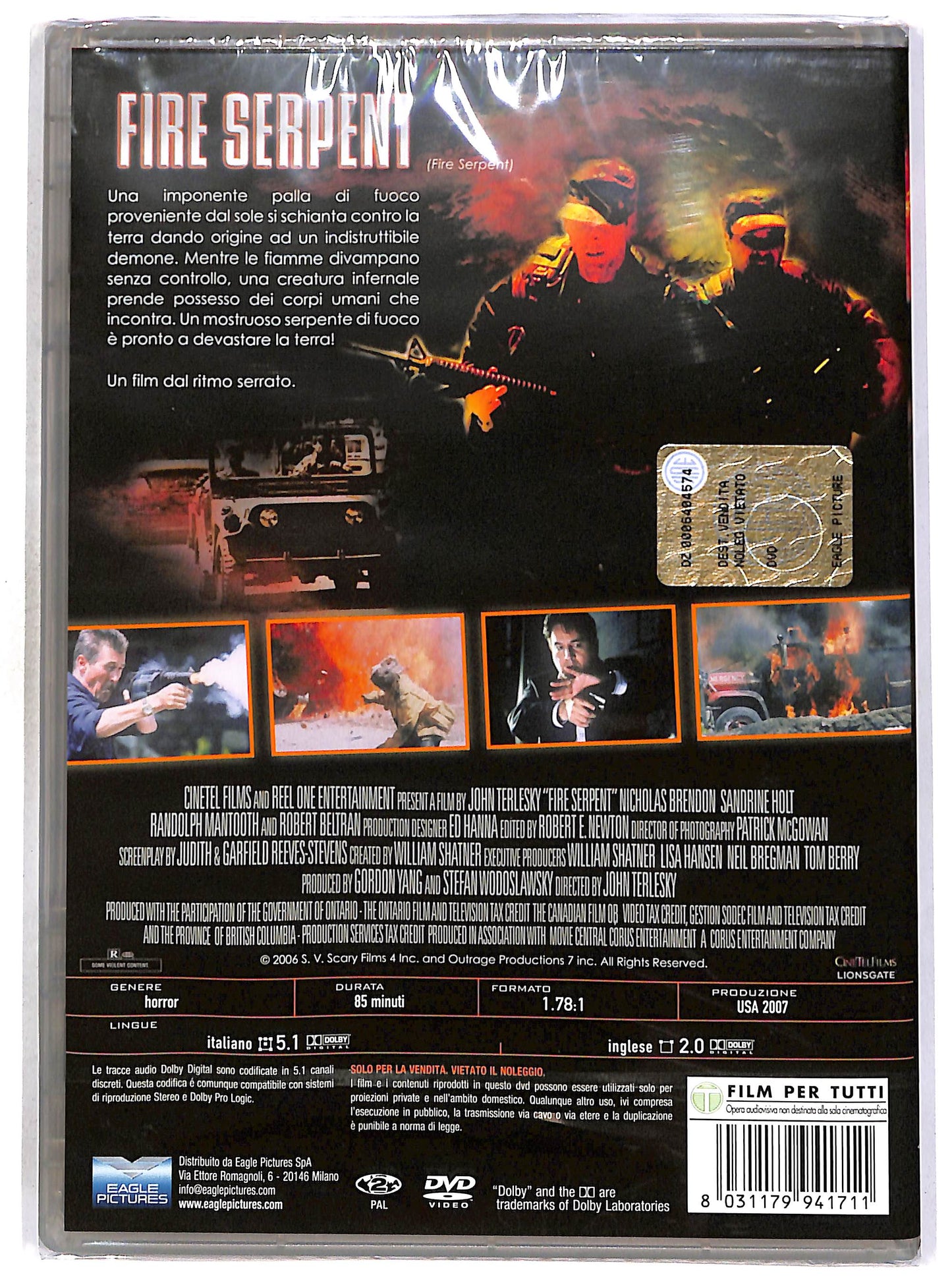 EBOND Fire Serpent DVD D694929