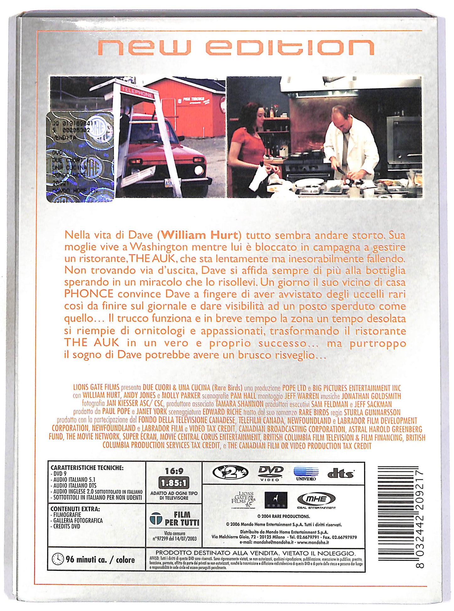 EBOND Due cuori & una cucina - New Edition SLIPCASE DVD D694935