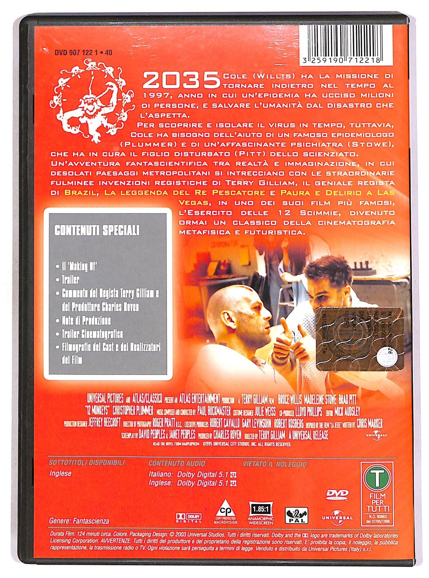 EBOND L'esercito delle 12 scimmie DVD D695221