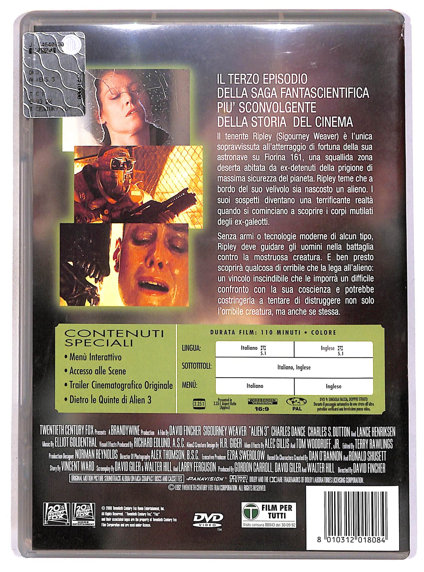 EBOND Alien 3 DVD D695315