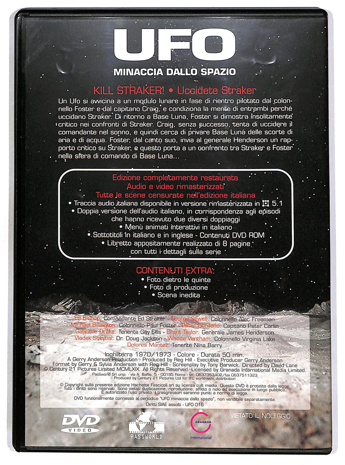EBOND UFO Vol 16 - Kill Straker! - Uccidete Straker EDITORIA DVD D695446