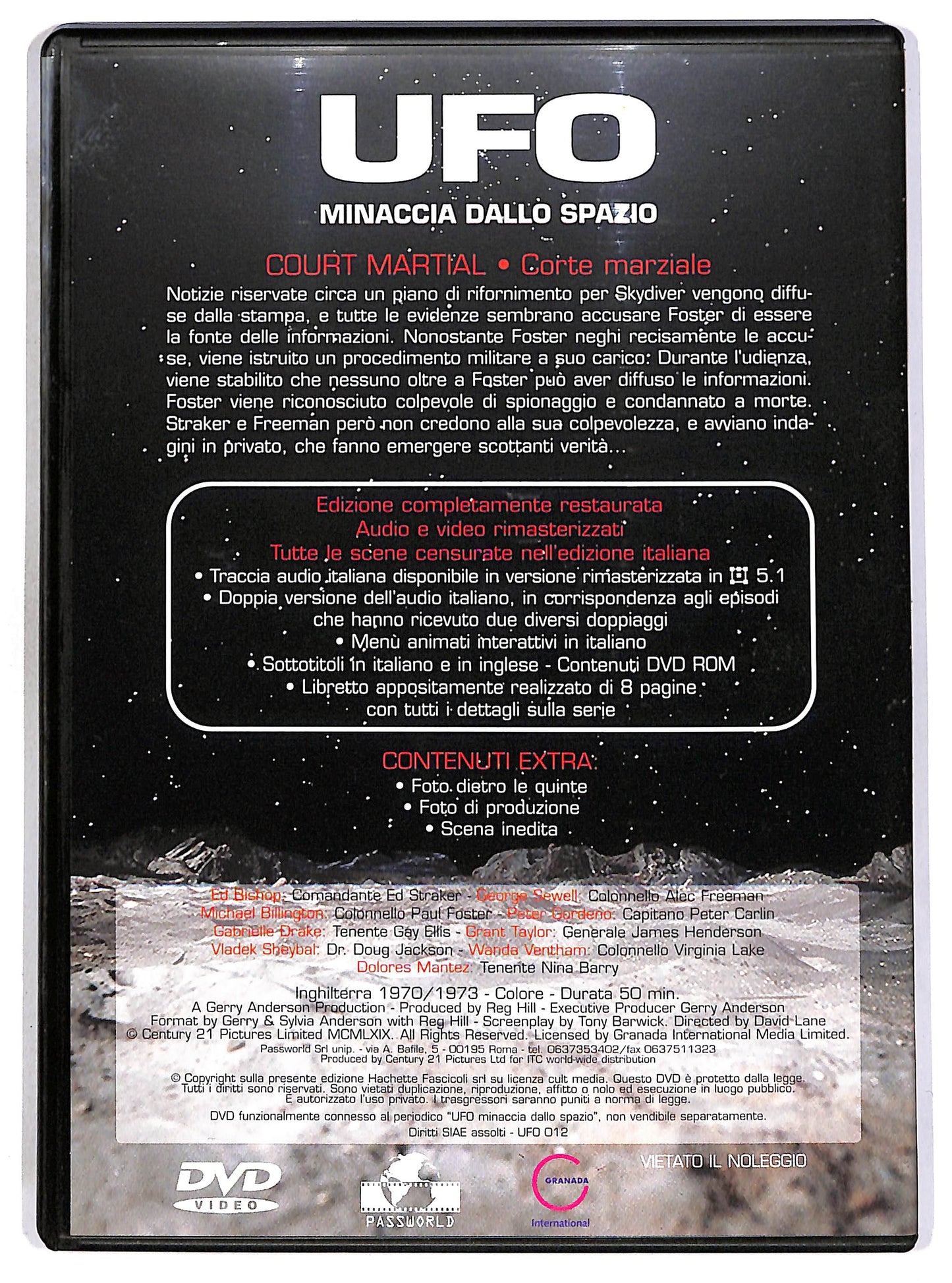 EBOND UFO Vol 12 - Court Martial - Corte marziale EDITORIALE DVD D695449