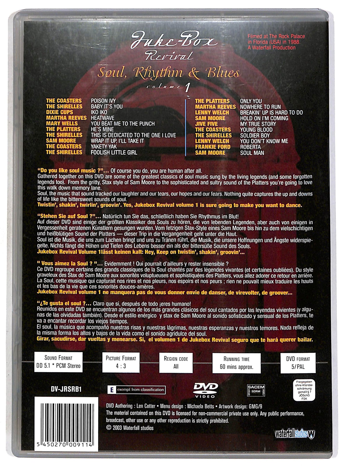 EBOND Juke-Box Revival - Soul, Rhythm & Blues - Volume 1 DVD D695527