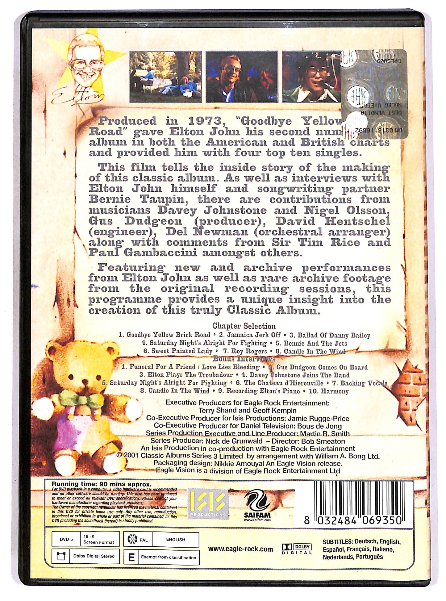 EBOND Elton John - Goodbye Yellow Brick Road DVD D695552