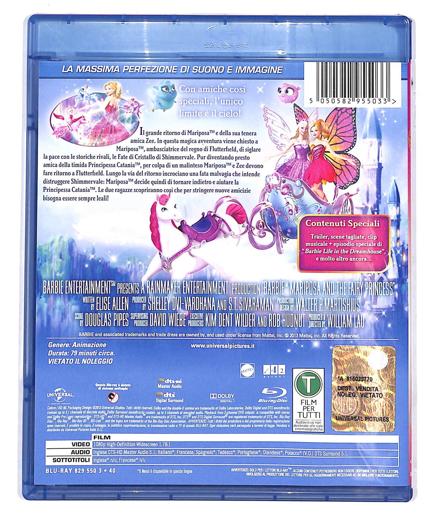 EBOND Barbie Mariposa  e la principessa delle fate BLURAY D695739