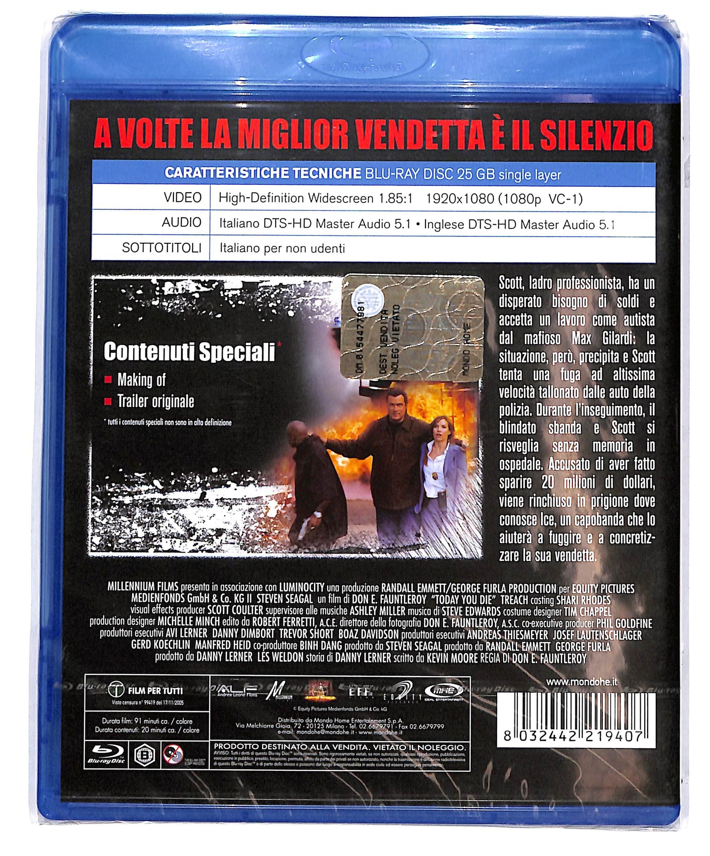 EBOND Today You Die BLURAY D695752