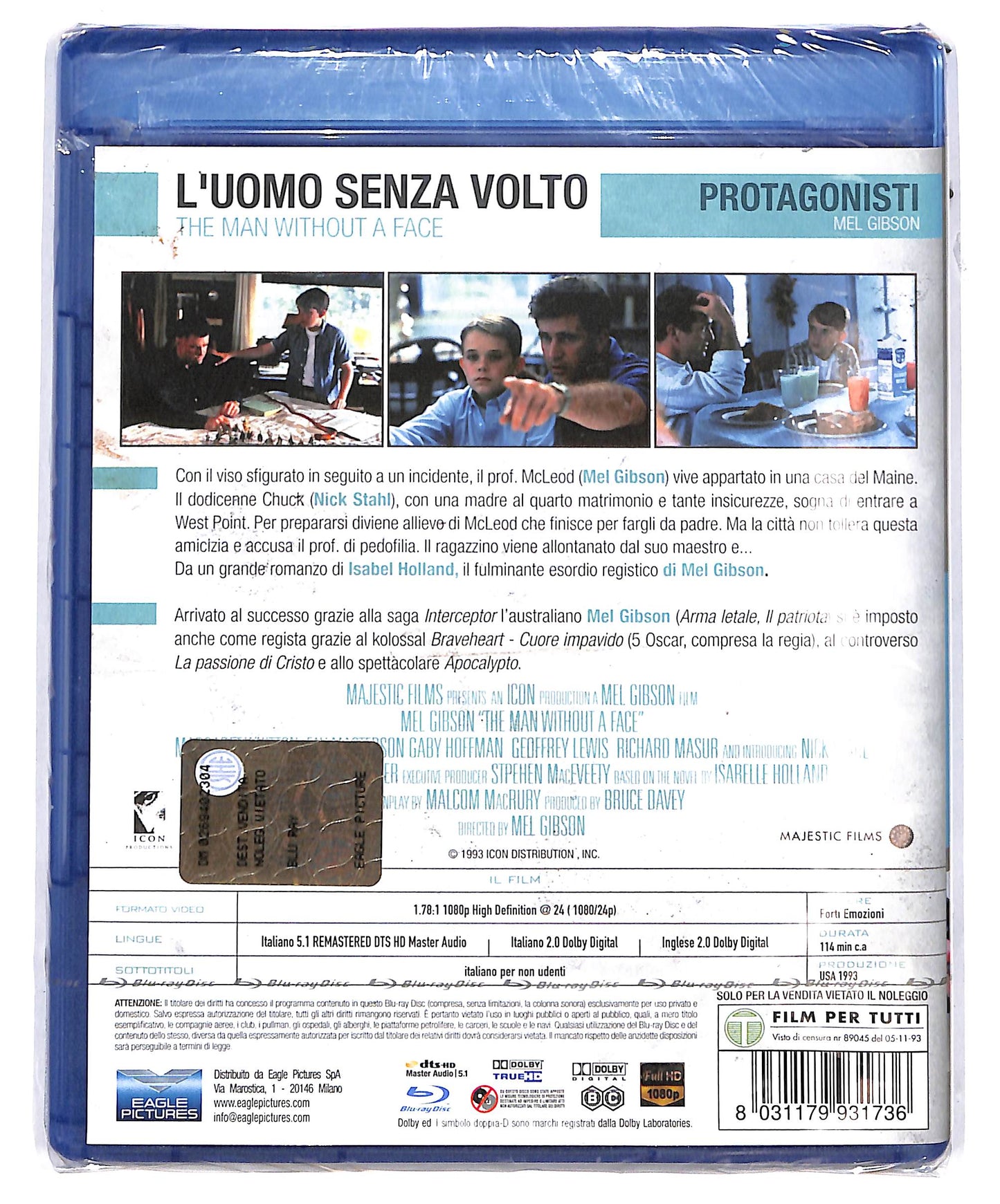 EBOND L'uomo senza volto BLURAY D695762