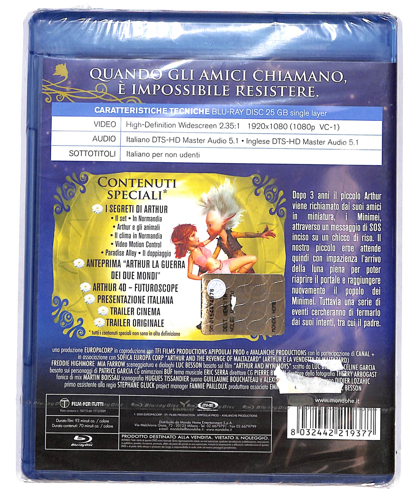 EBOND Arthur e la vendetta di Maltazard  DVD+ BLURAY D695913