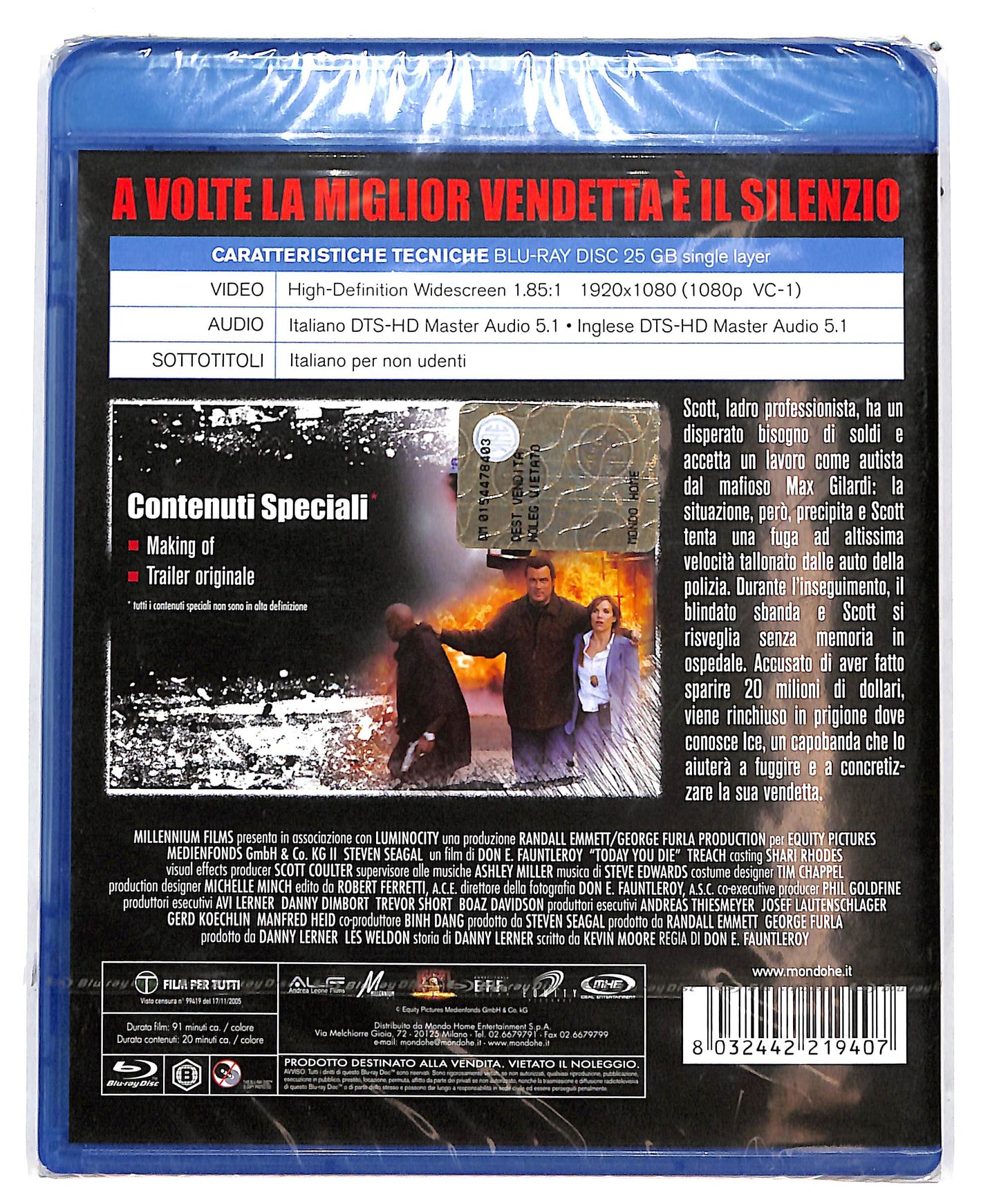 EBOND Today You Die  BLURAY D695926