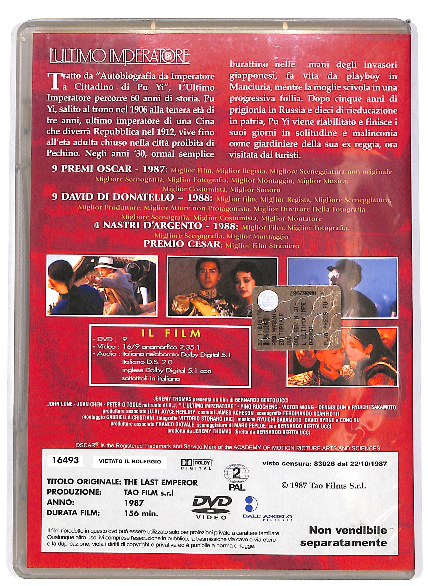 EBOND L'ultimo Imperatore   EDITORIALE DVD D696758