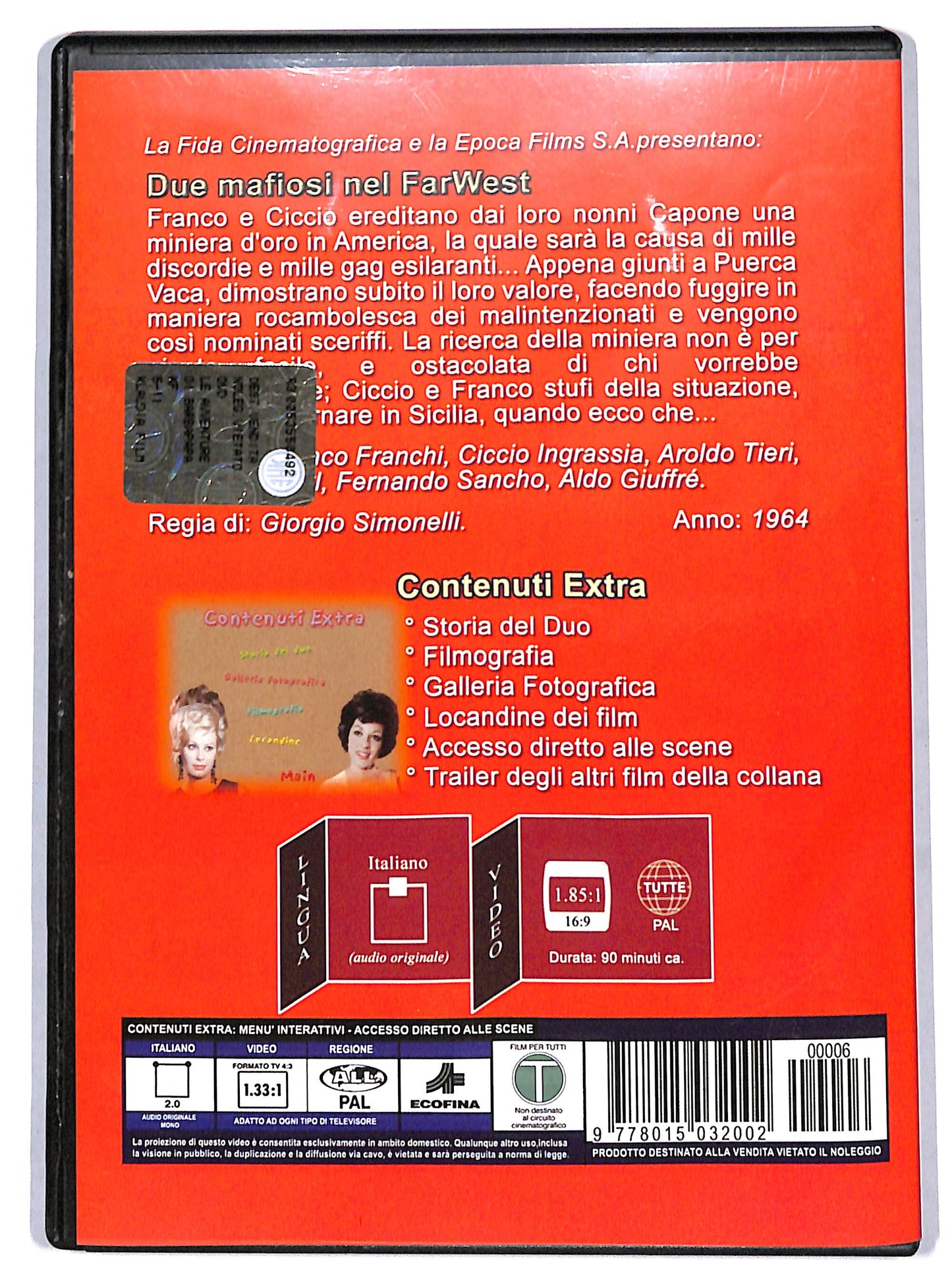 EBOND Due mafiosi nel Far West  EDITORIALE DVD D696809