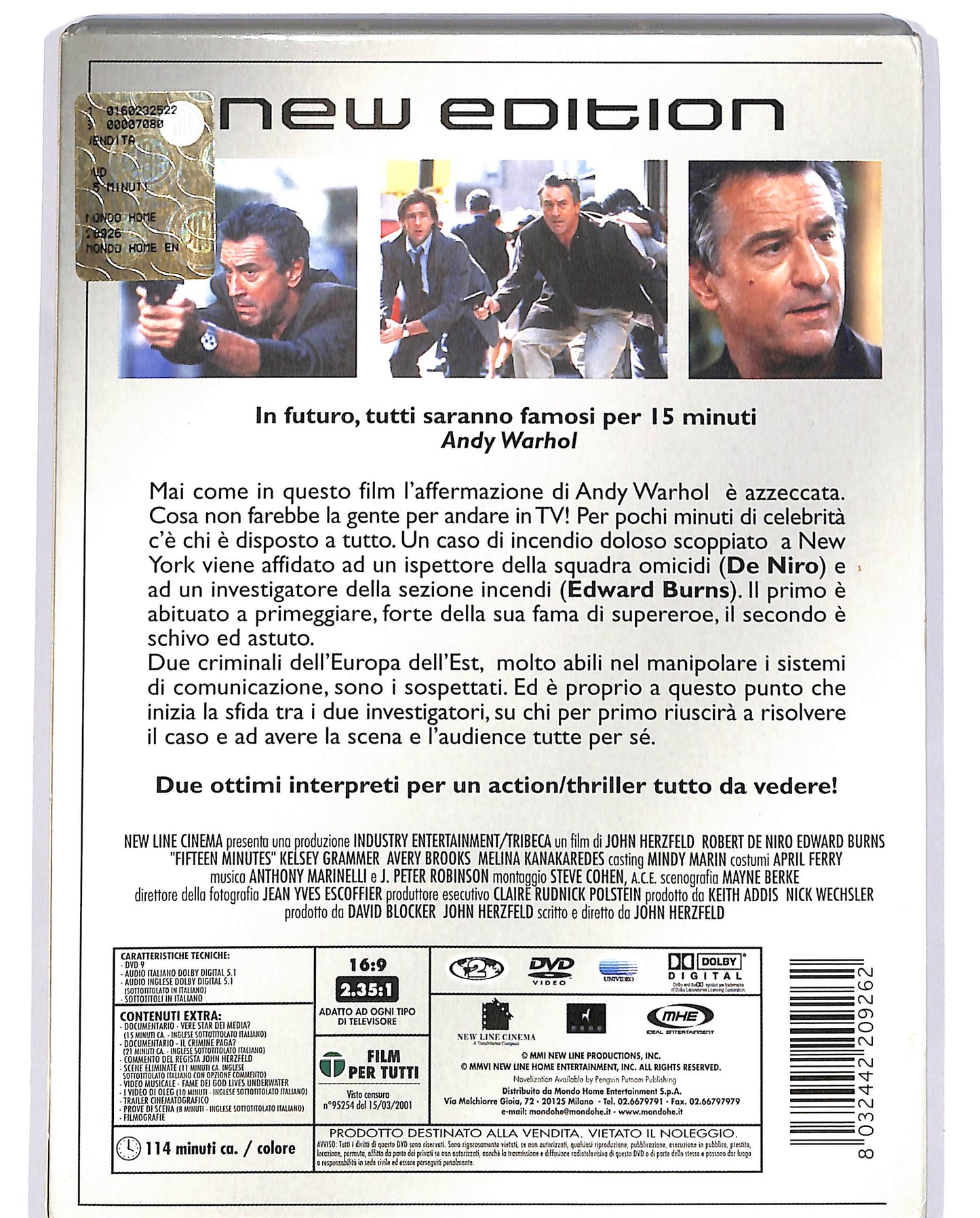 EBOND 15 Minuti Follia omicida a New York Slipcase  DVD D697515