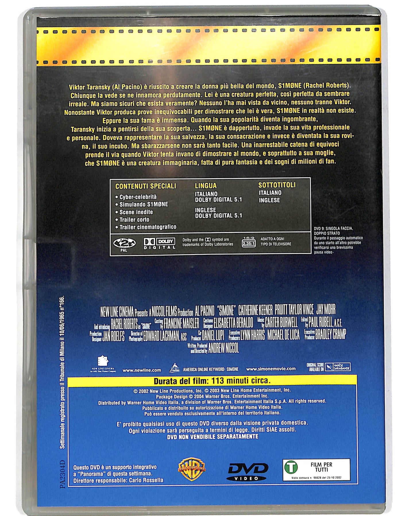 EBOND S1m0ne EDITORIALE DVD D697739