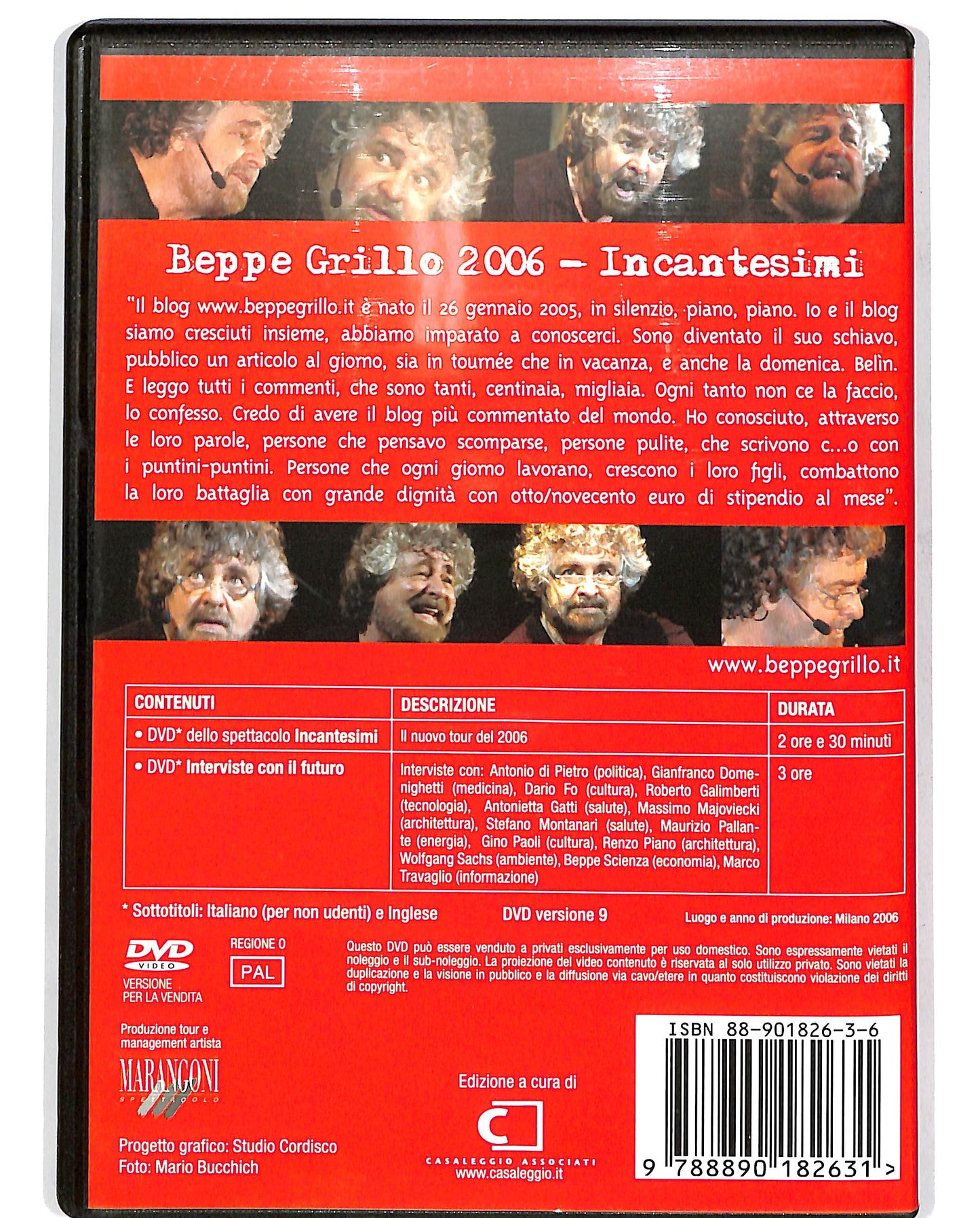 EBOND Beppe Grillo 2006 Incantesimi DVD D697840