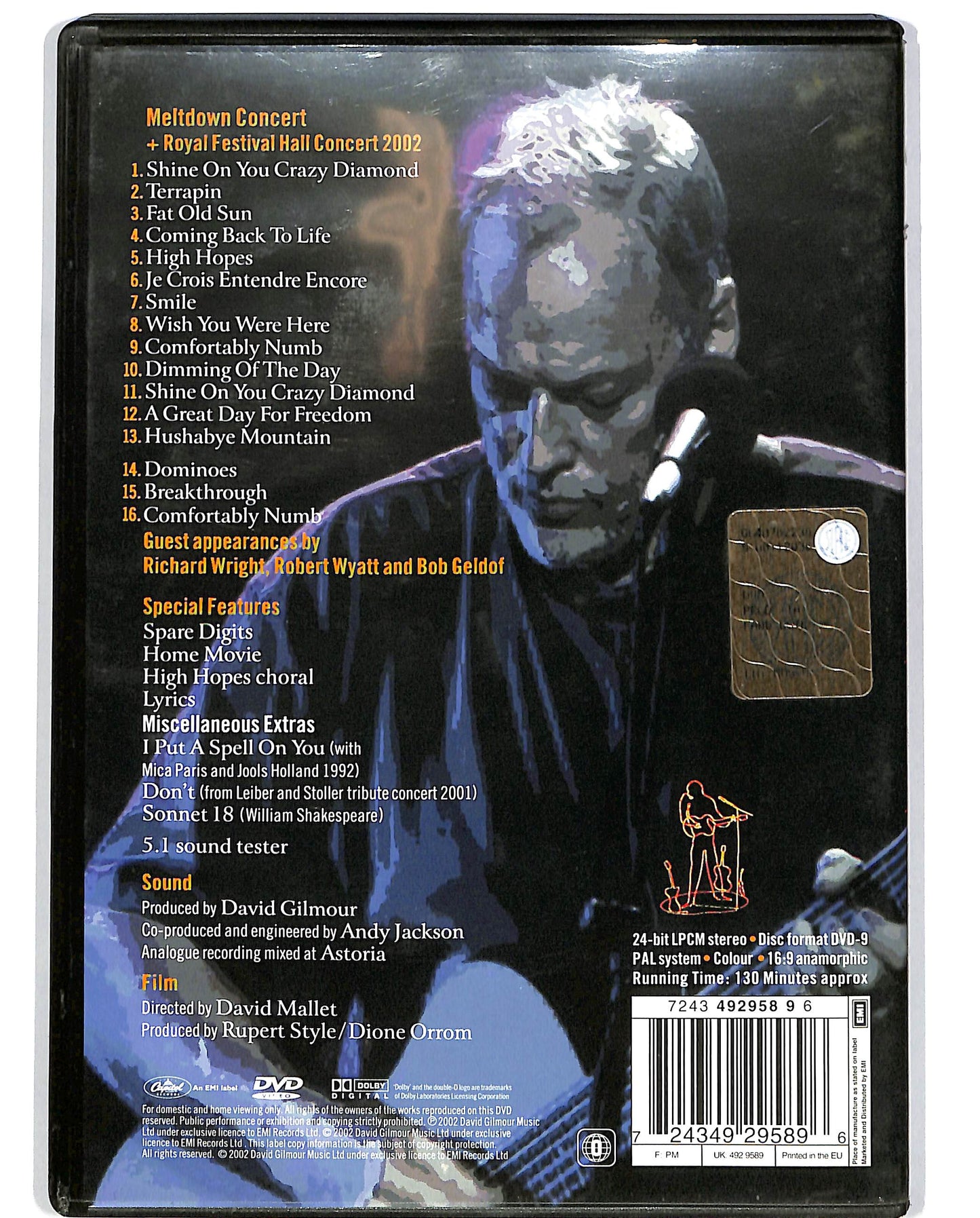 EBOND David Gilmour In Concert  DVD D697921