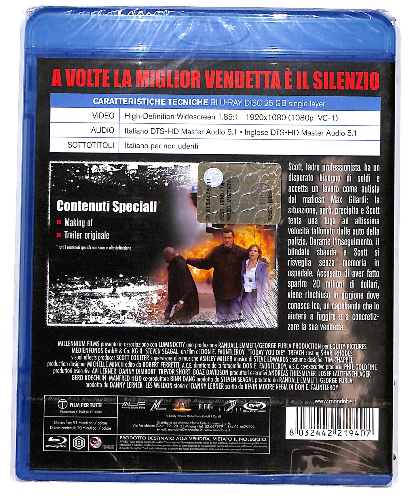 EBOND Today You Die BLURAY D698027