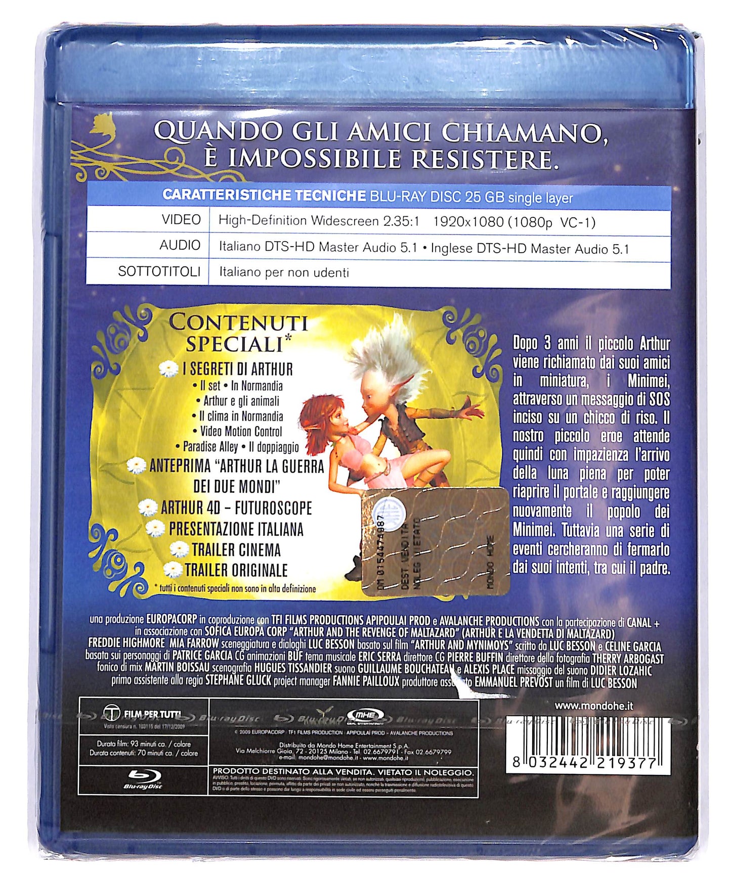 EBOND Arthur e la vendetta di Maltazard  DVD + BLURAY D698041