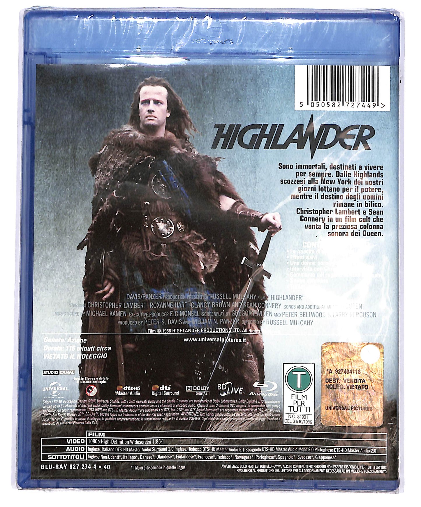 EBOND Highlander  BLURAY D698060