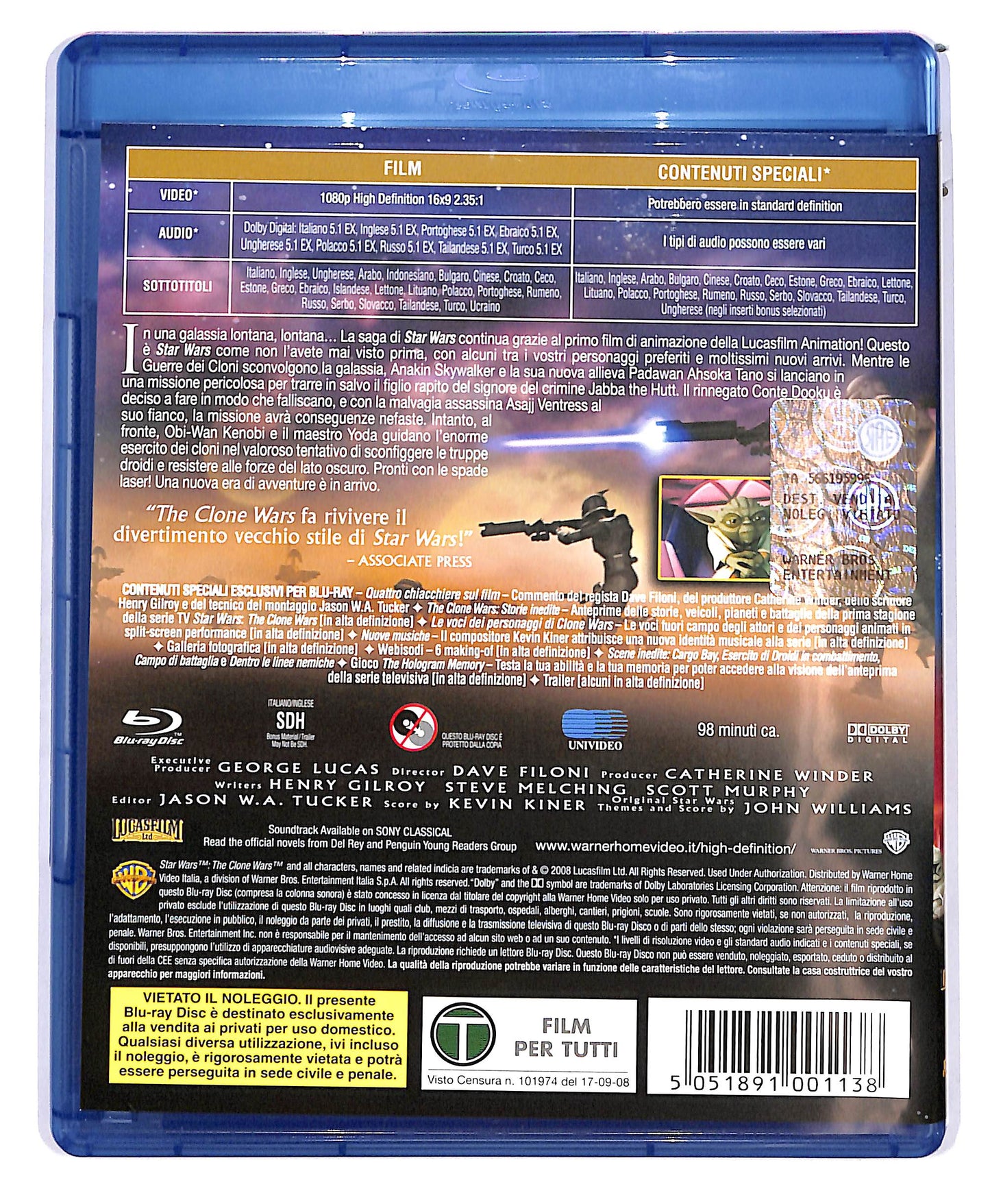 EBOND Star Wars - The Clone Wars  BLURAY D698230