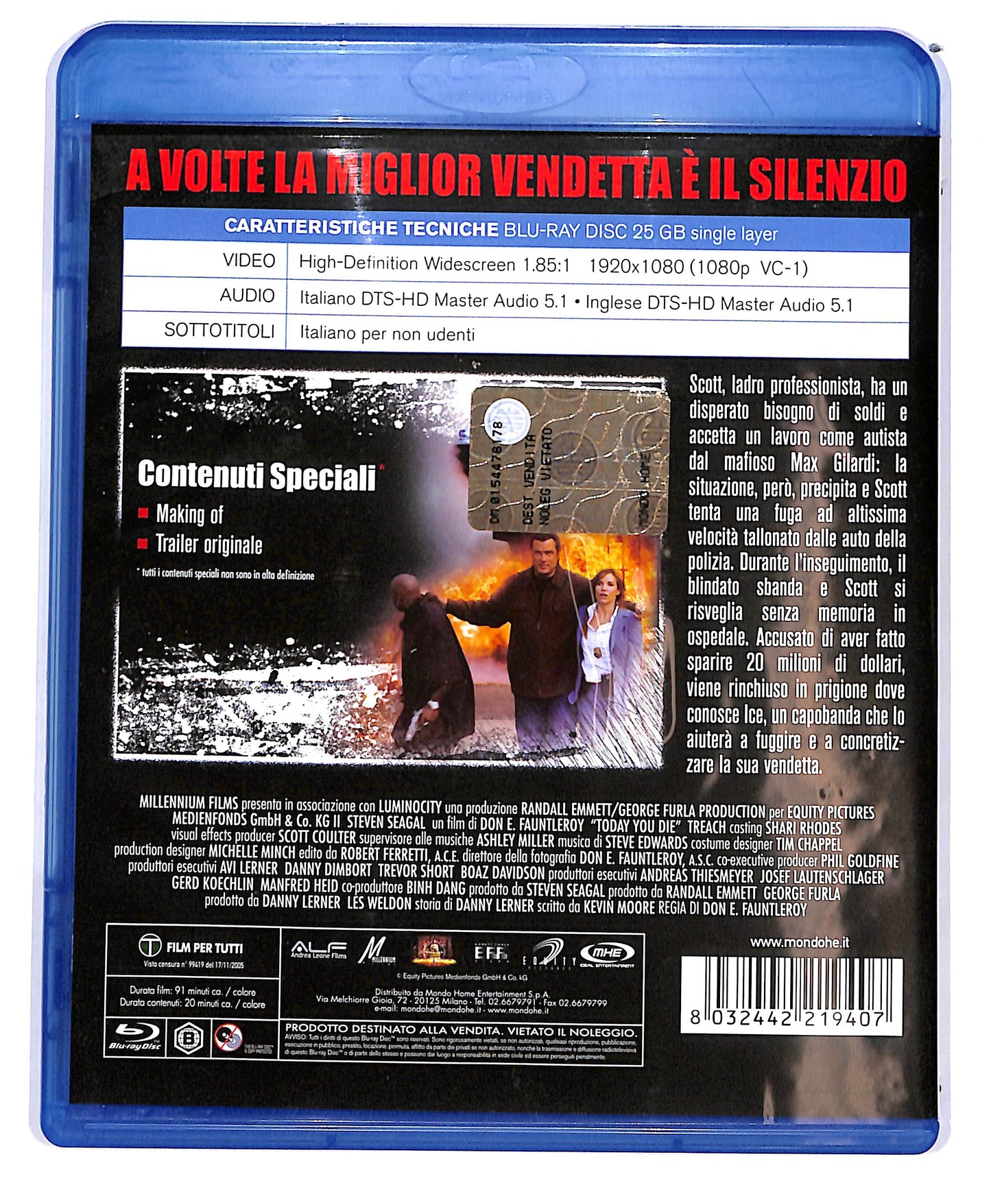 EBOND Today You Die BLURAY D698252