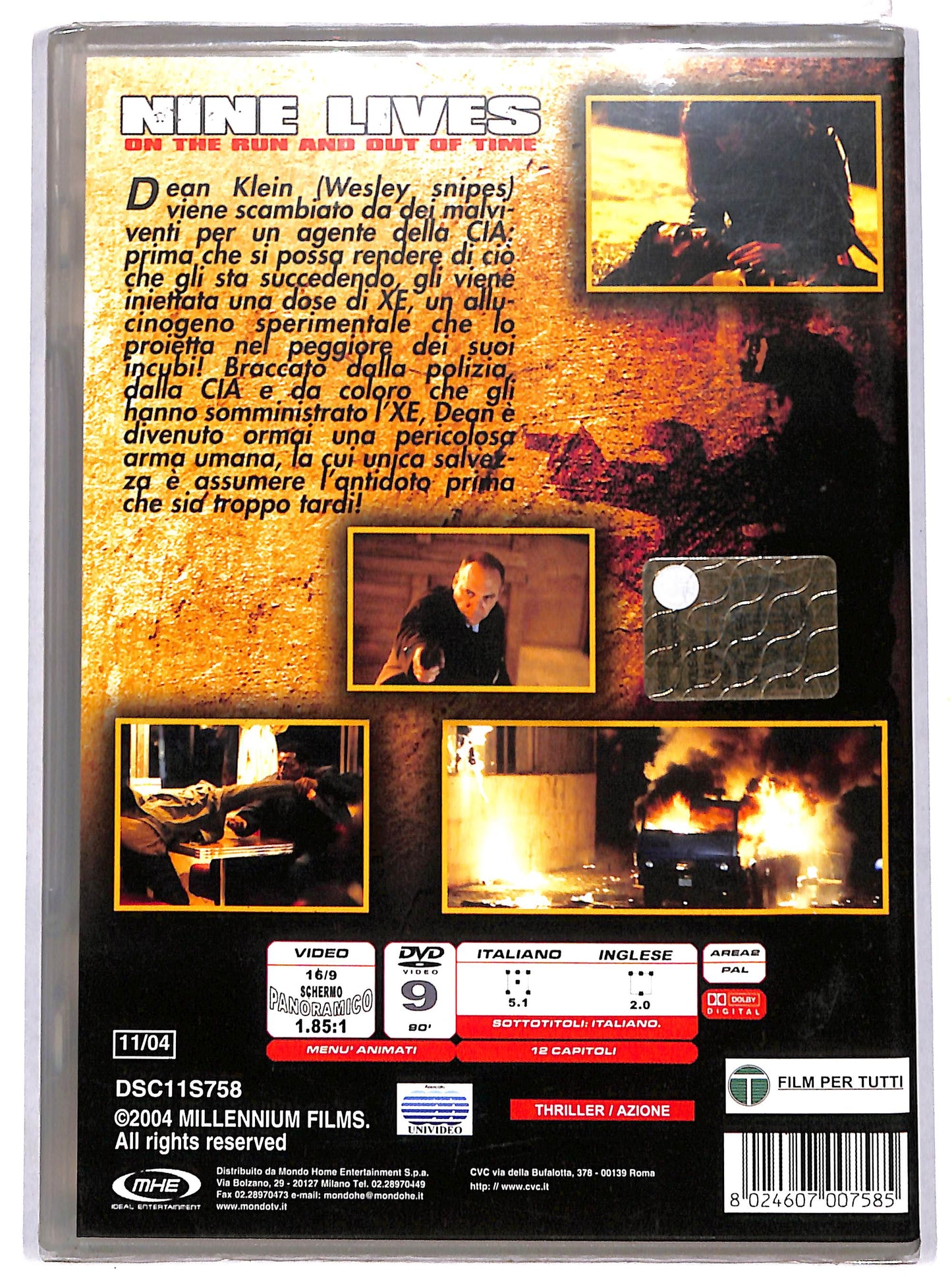 EBOND nine lives - on the run and out of time DVD D698502