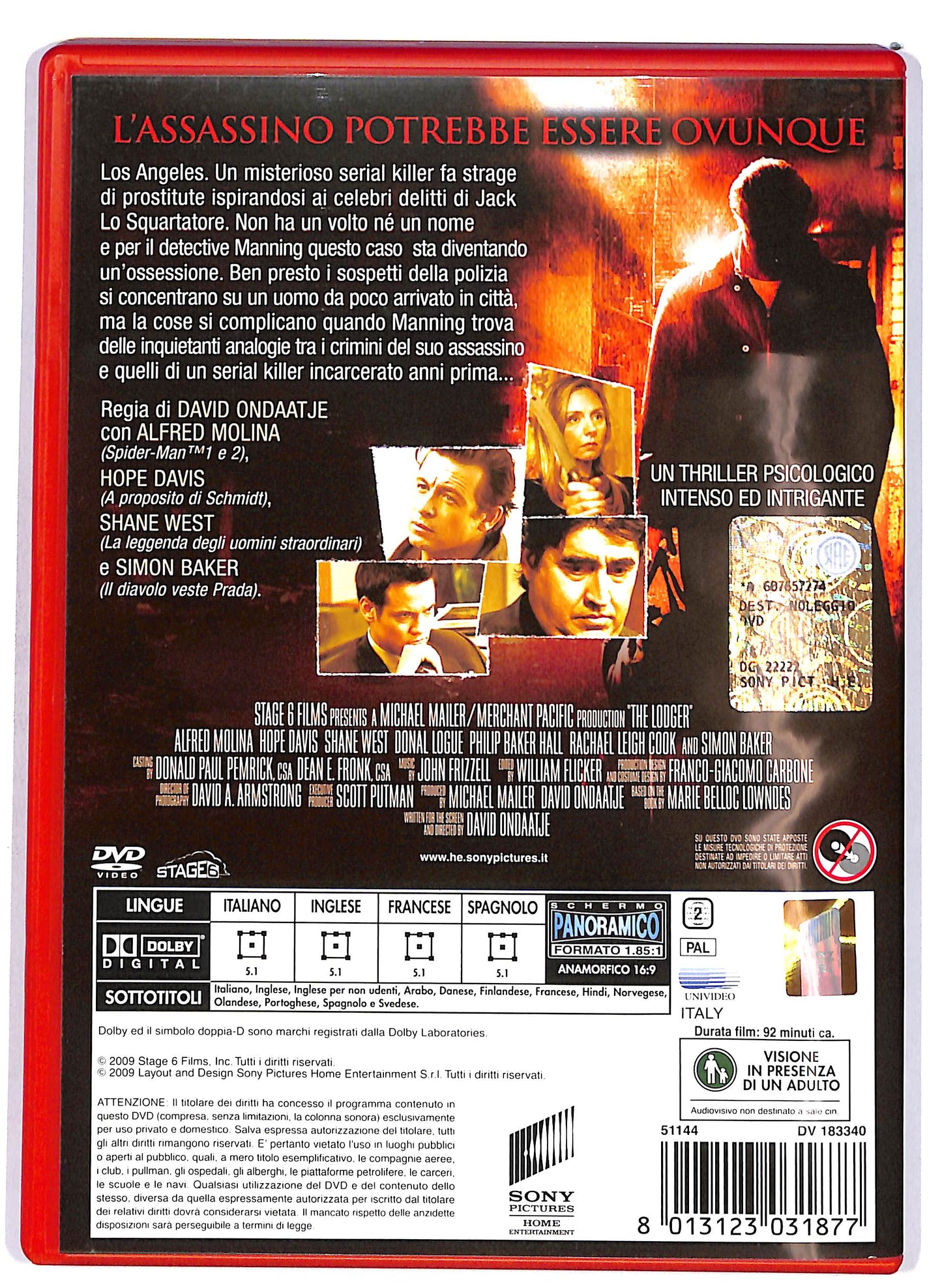 EBOND The Lodger - Il pensionante NOLEGGIO DVD D698611