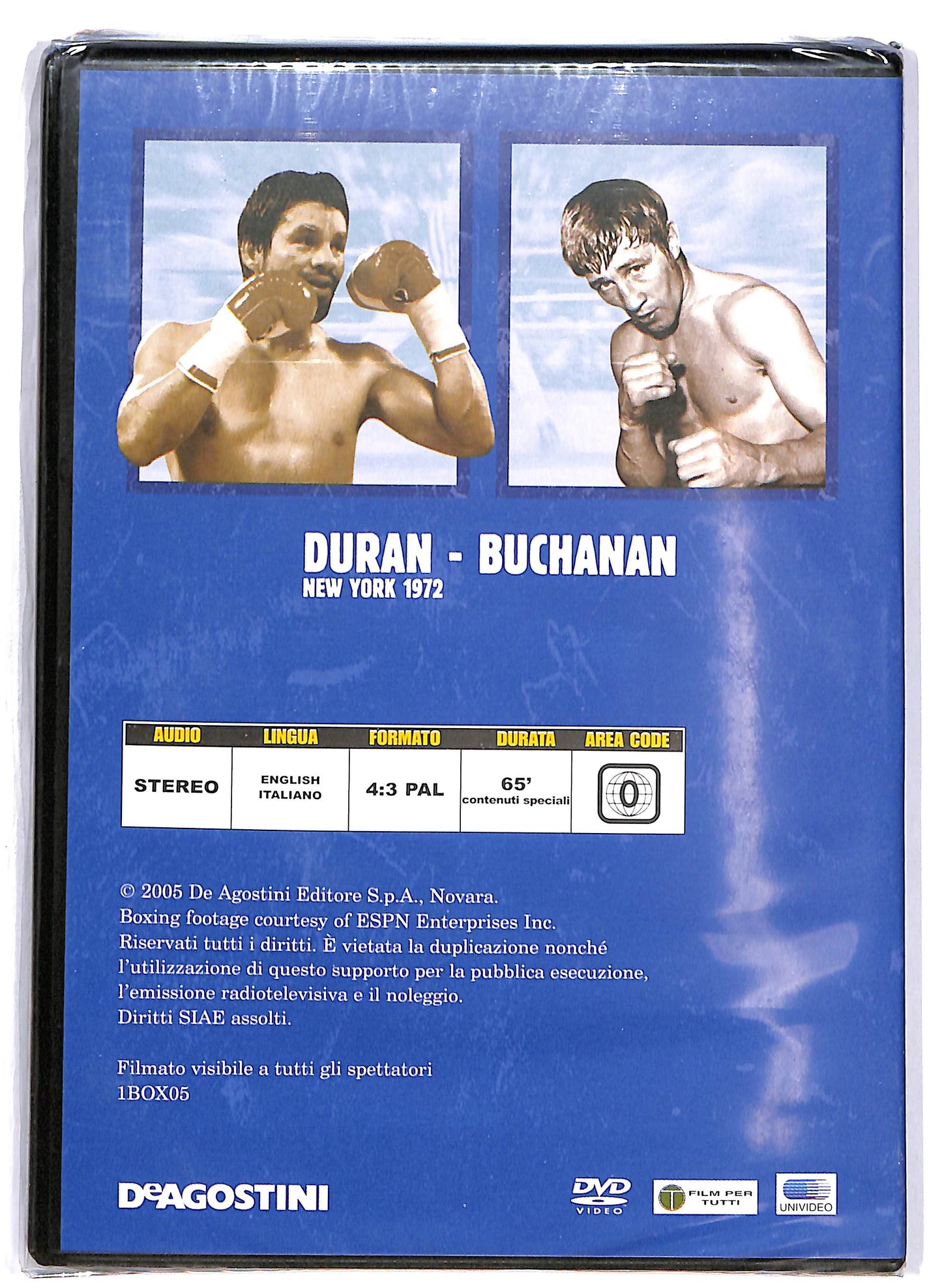 EBOND Boxe - Duran-Buchanan 1972 EDITORIALE DVD D698634