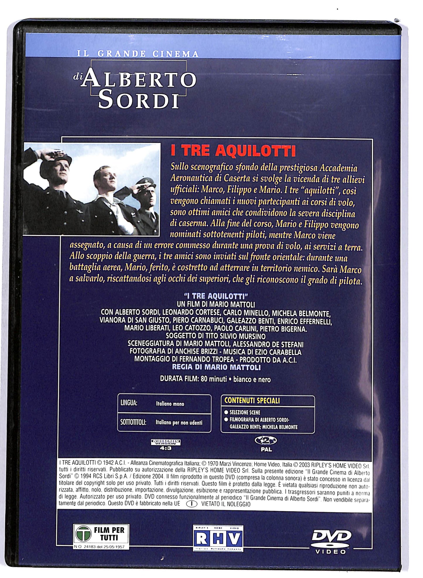 EBOND Alberto Sordi - I Tre Aquilotti EDITORIALE DVD D698655