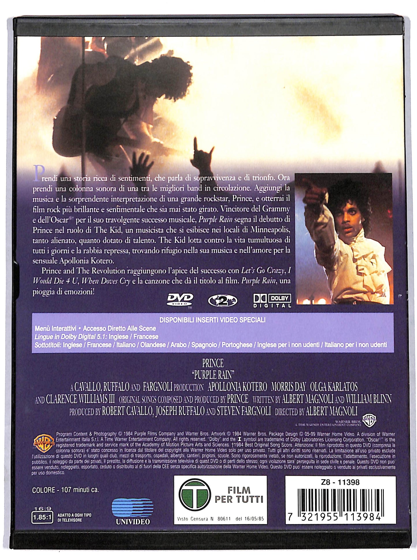 EBOND Purple Rain  SNAPPER DVD D698713