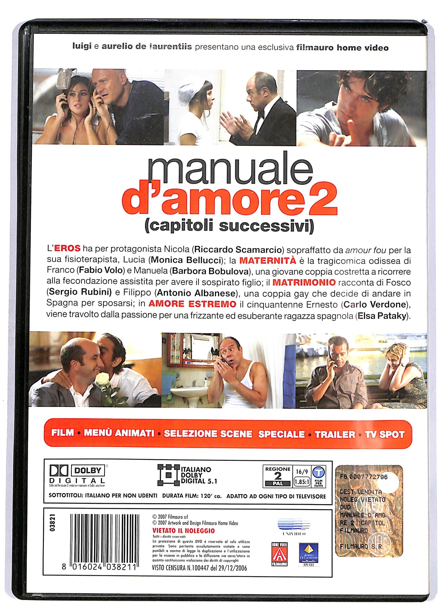 EBOND Manuale d'amore 2 - Capitoli successivi  DVD D698847