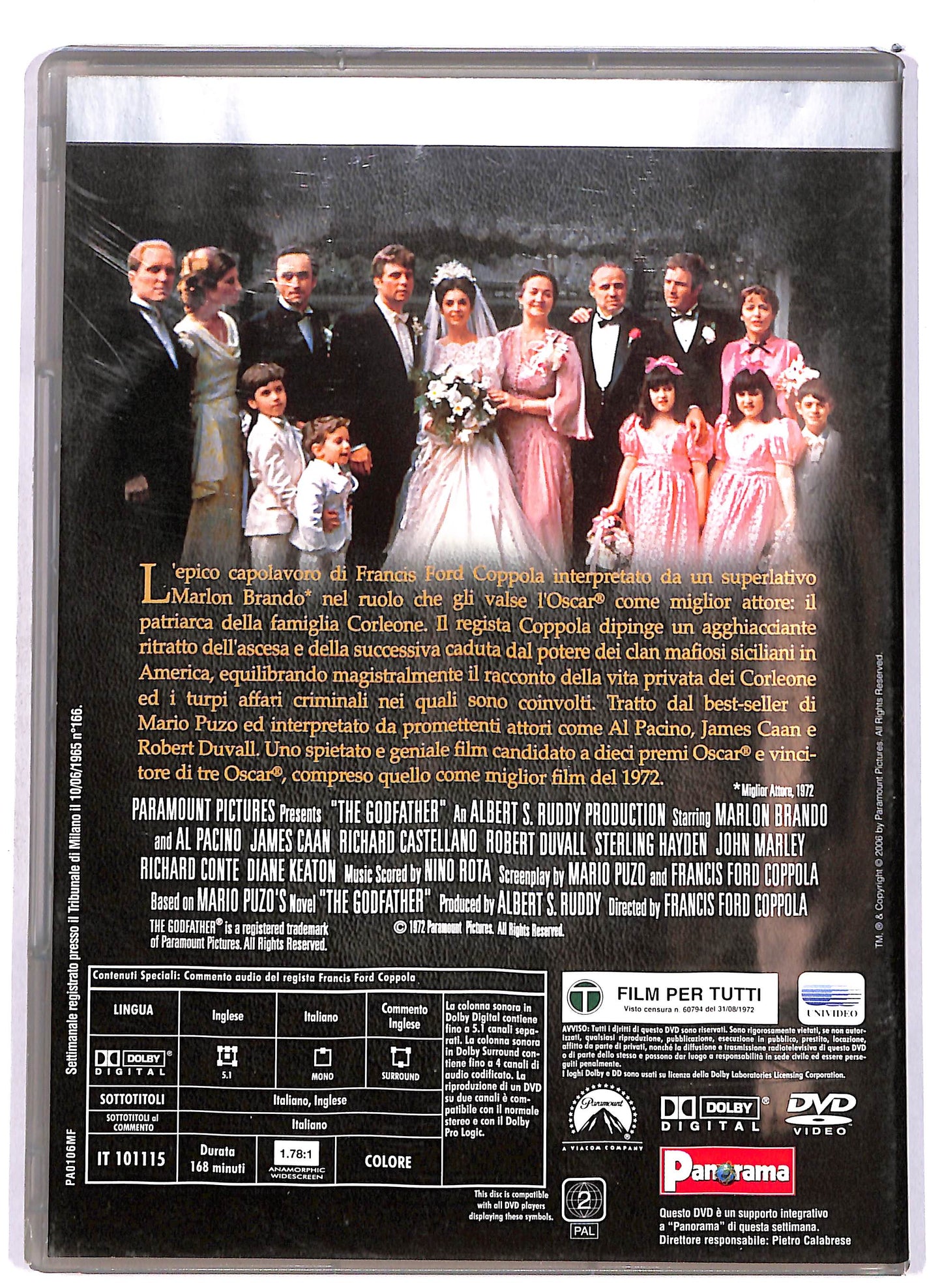 EBOND Il Padrino - mafia Movies EDITORIALE DVD D699002