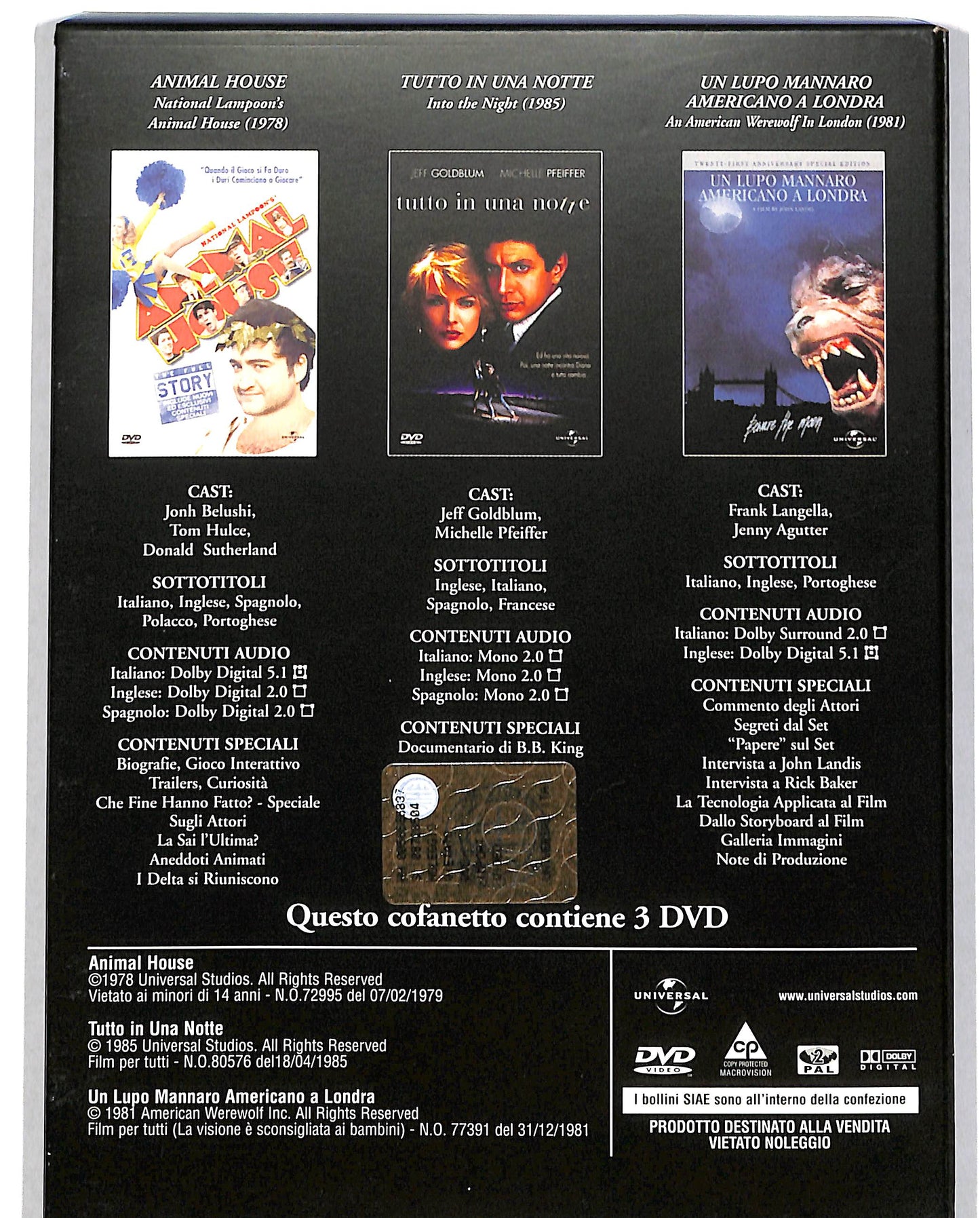 EBOND Animal House  DIGIPACK DVD D699255