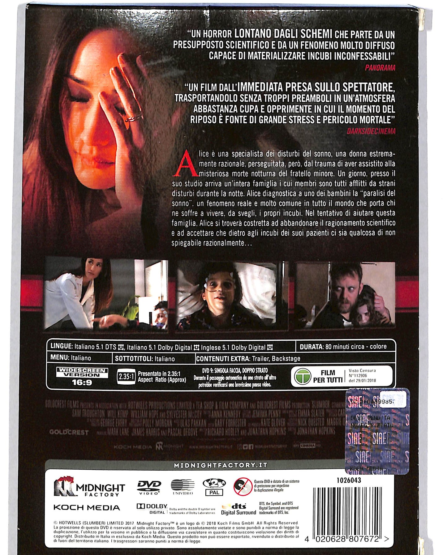 EBOND Slumber - Il demone del sonno  slipcase DVD D699322