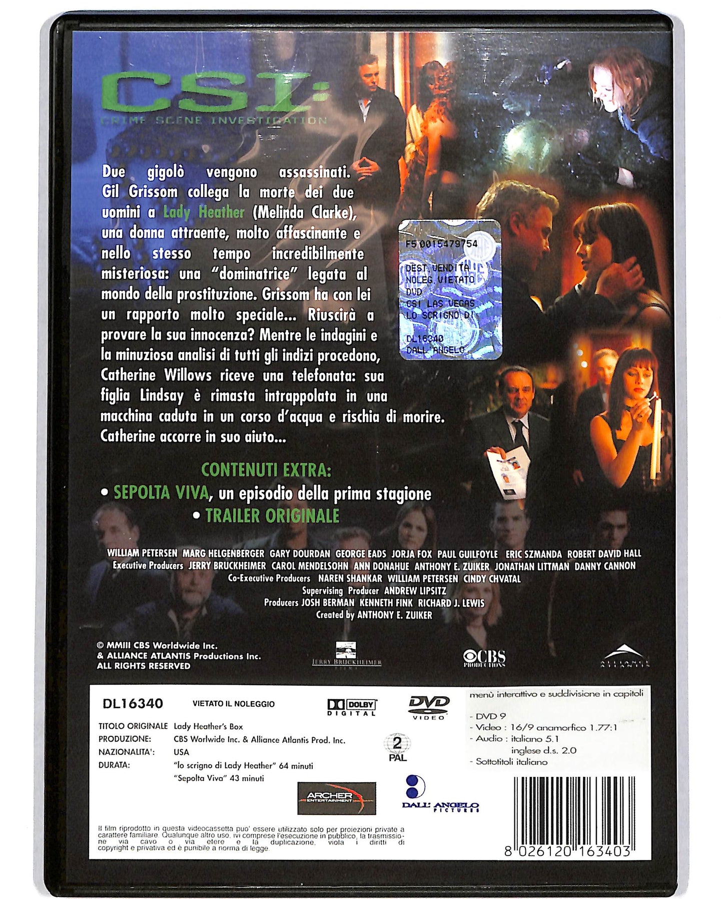 EBOND CSI. Crime Scene Investigation Lo scrigno di Lady Heather DVD D699417