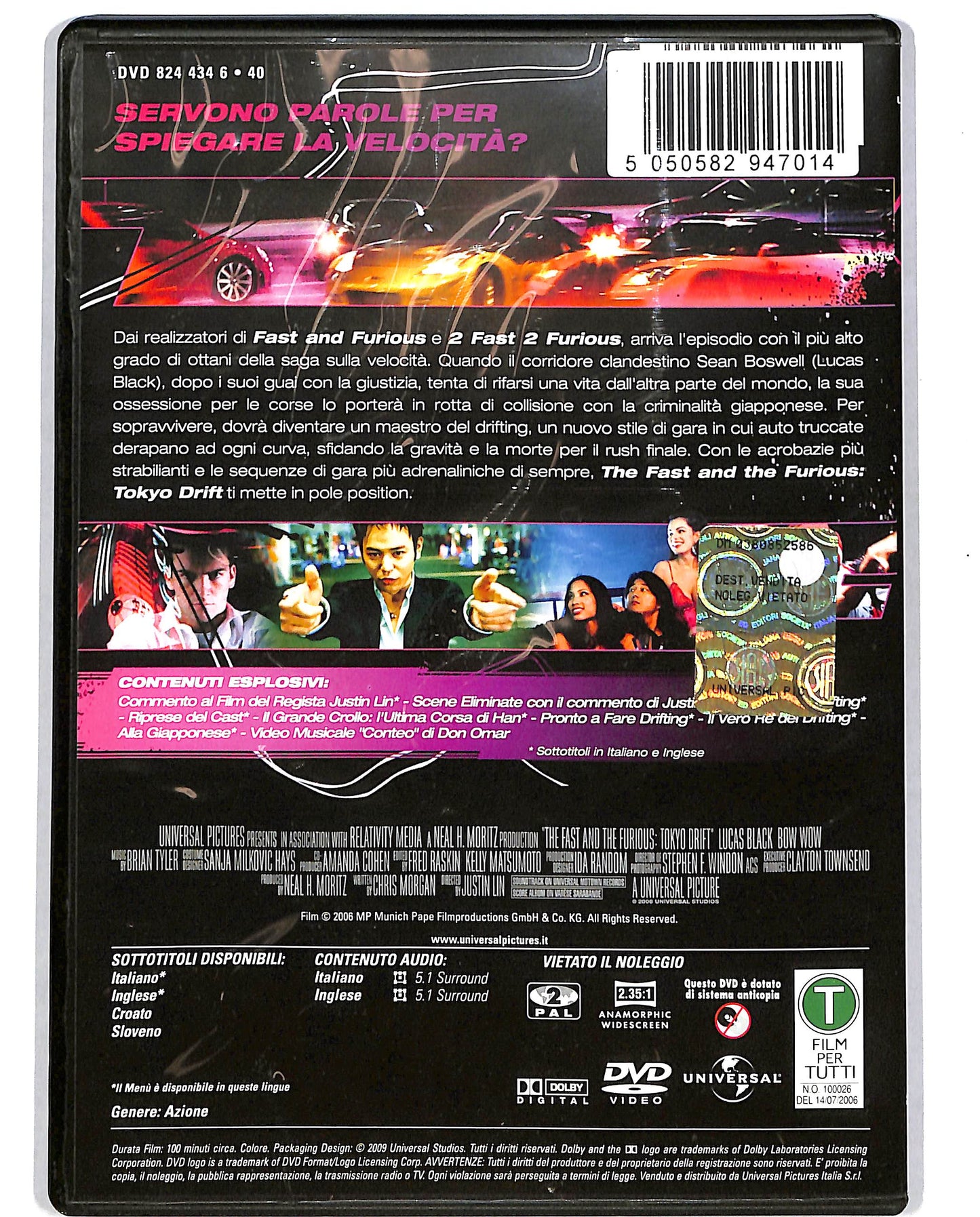 EBOND The Fast and the Furious: Tokyo Drift DVD D699514