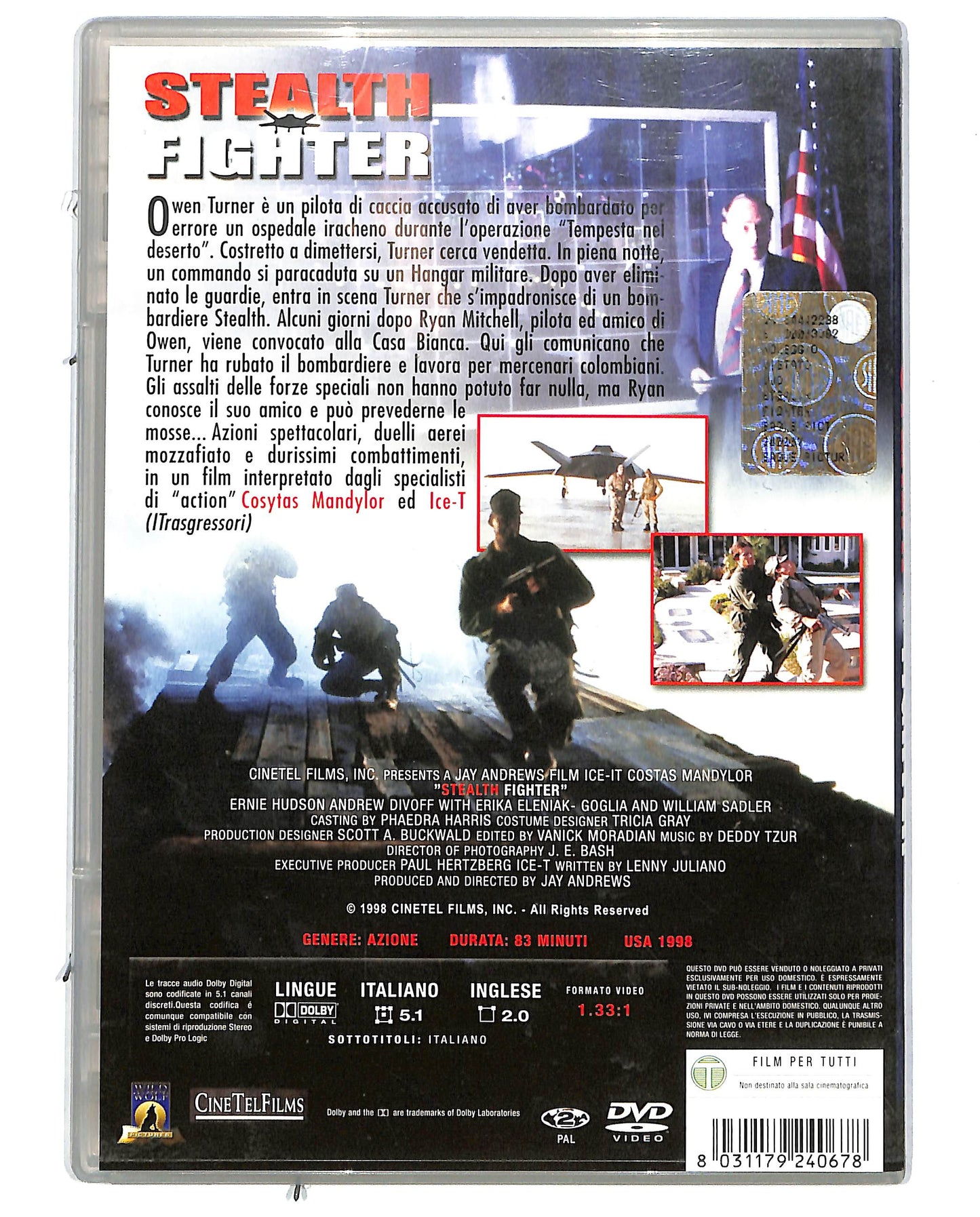 EBOND Stealth Fighter slimcase  DVD D699729